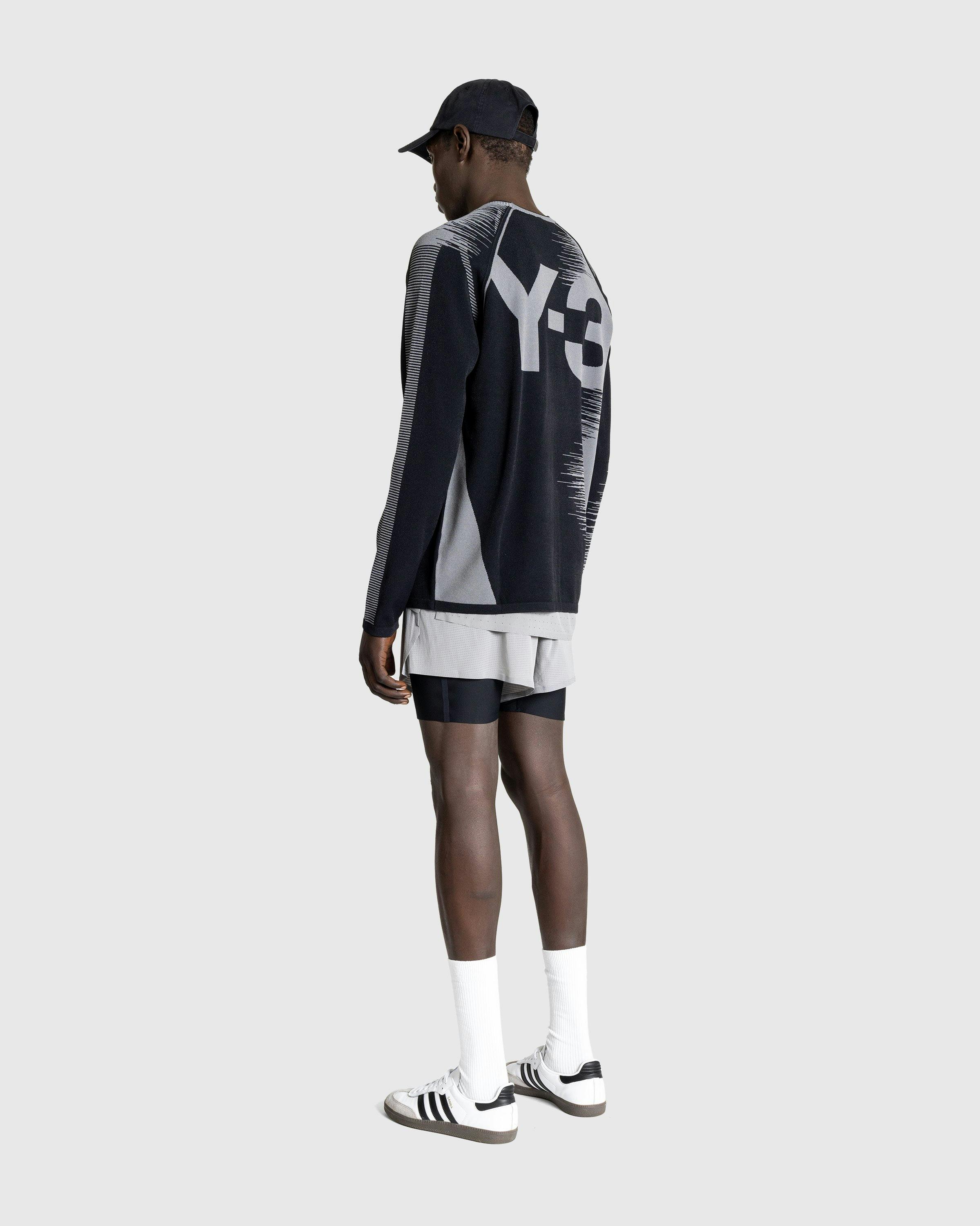 Y-3 - M Eng Knit Swea Black/Visgre - Clothing - Black - Image 4