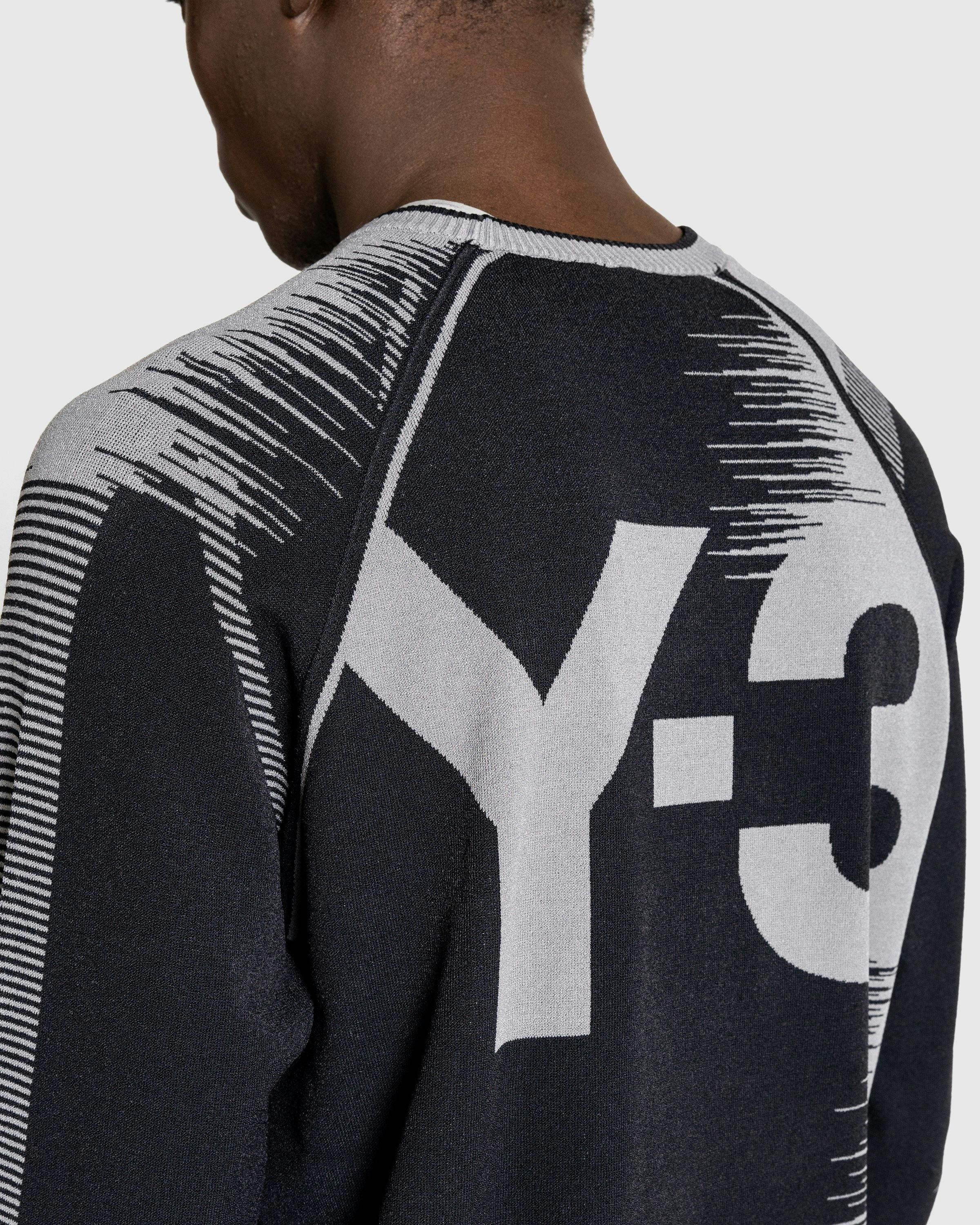 Y-3 - M Eng Knit Swea Black/Visgre - Clothing - Black - Image 5