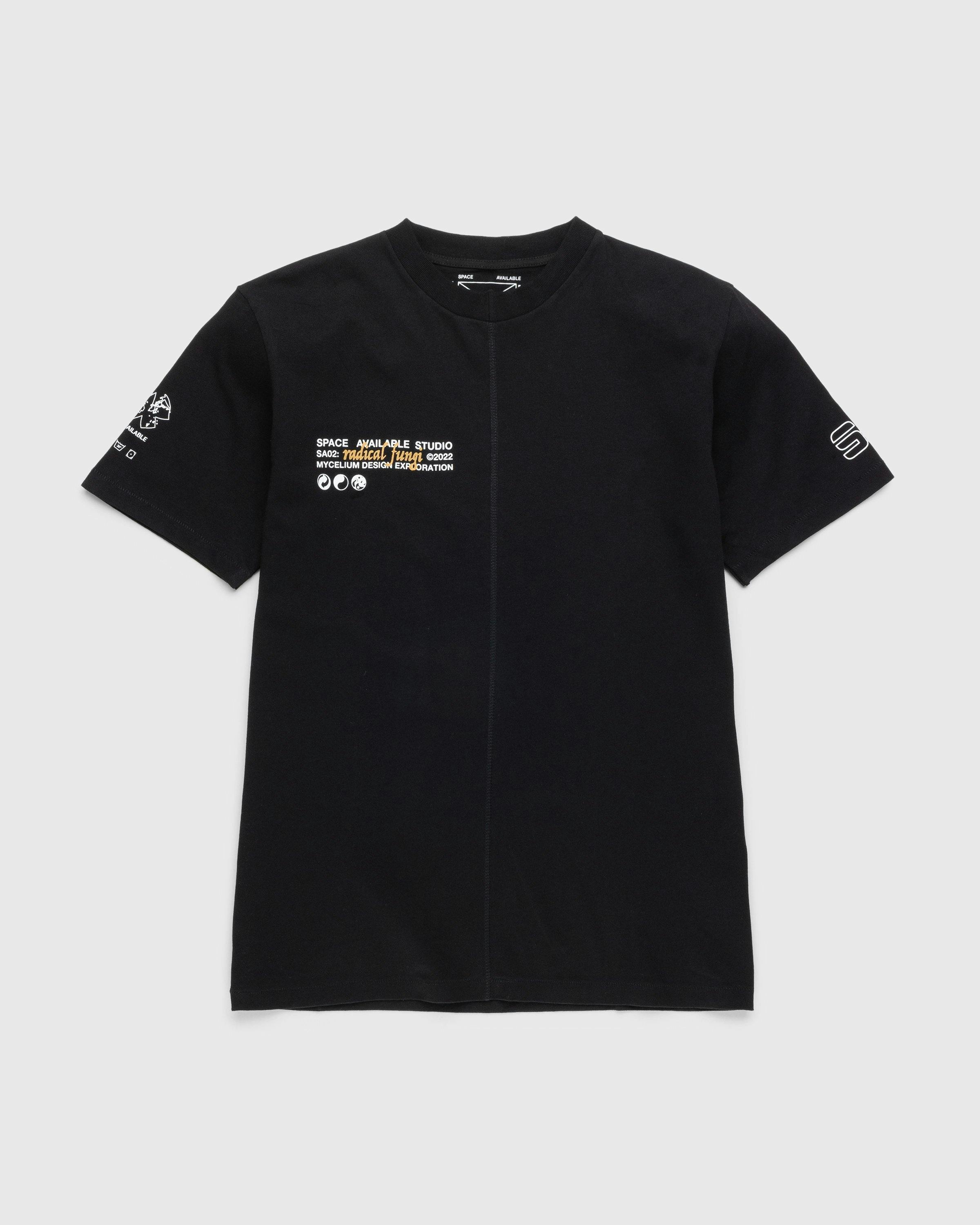 Space Available Studio - Upcycled Case Study T-Shirt - Clothing - Black - Image 1
