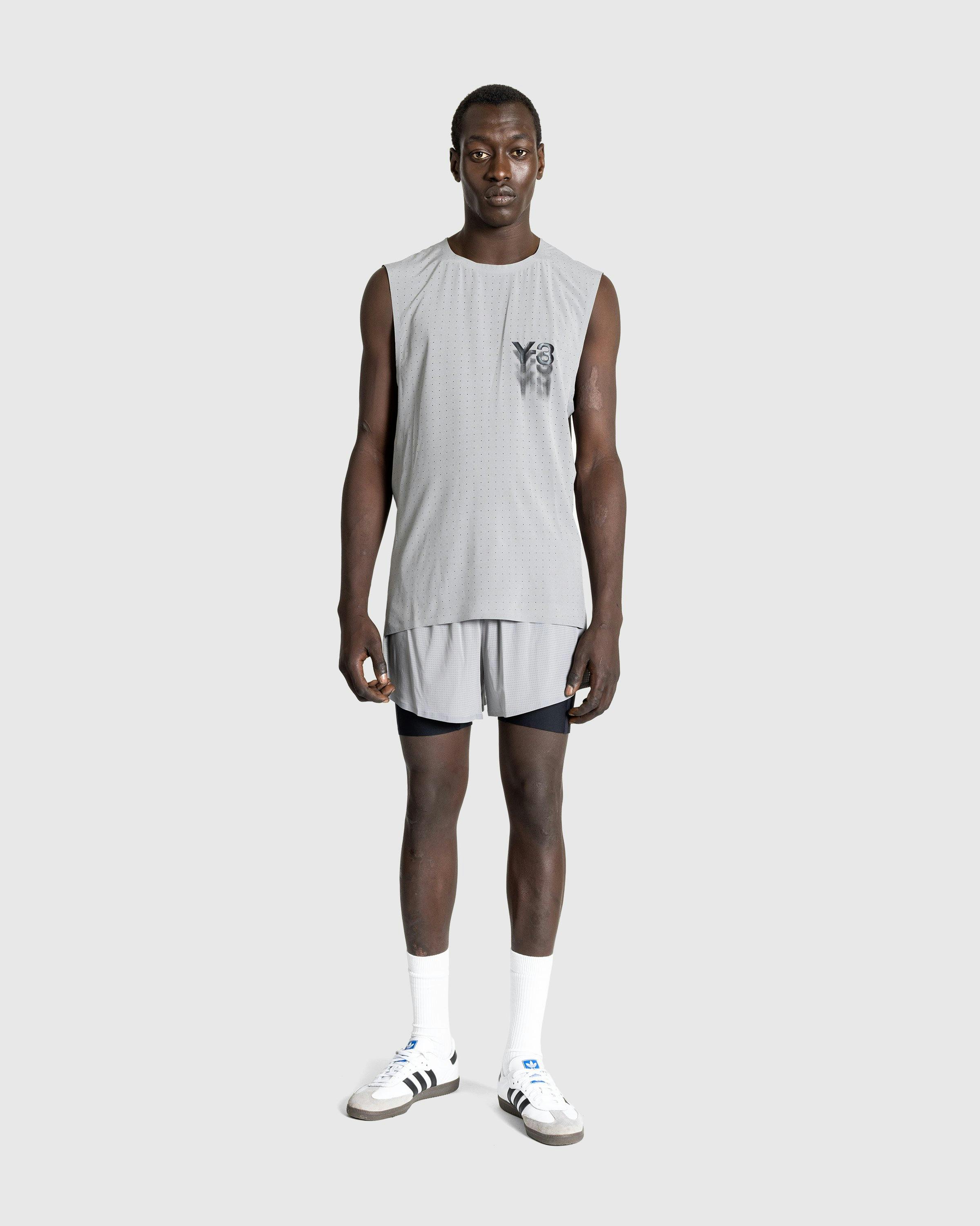 Y-3 - M Run Tights Sh Chsogr/Black - Clothing - Grey - Image 3