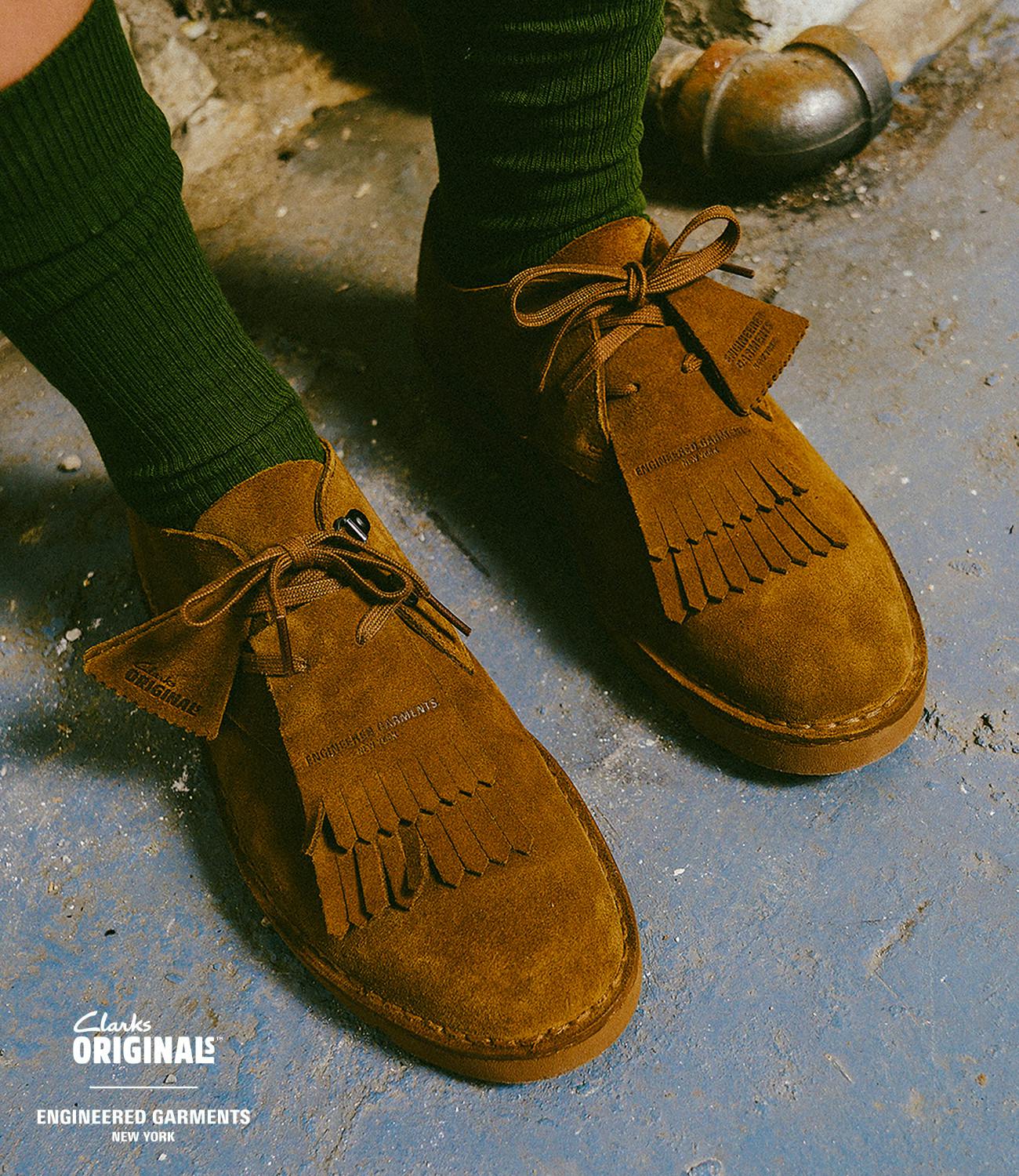 Engineered Garments x Clarks Originals collaboration 2024.