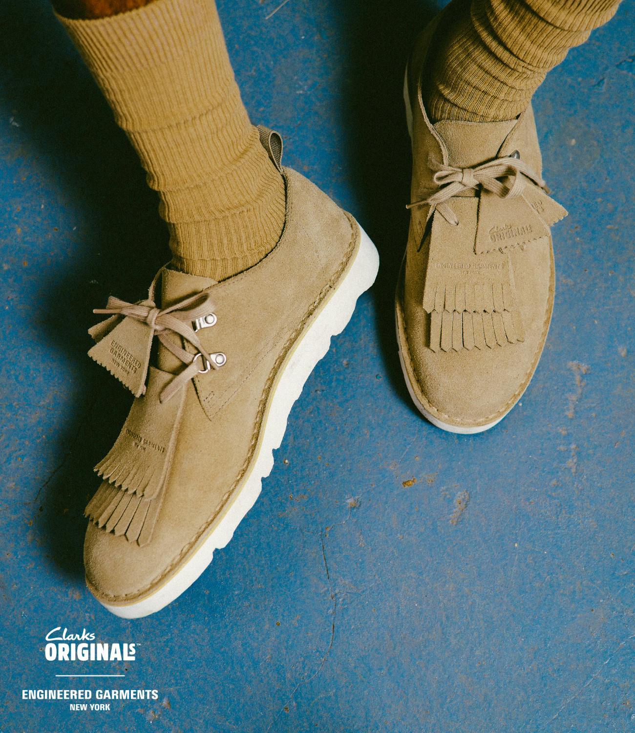 Engineered Garments x Clarks Originals collaboration 2024.