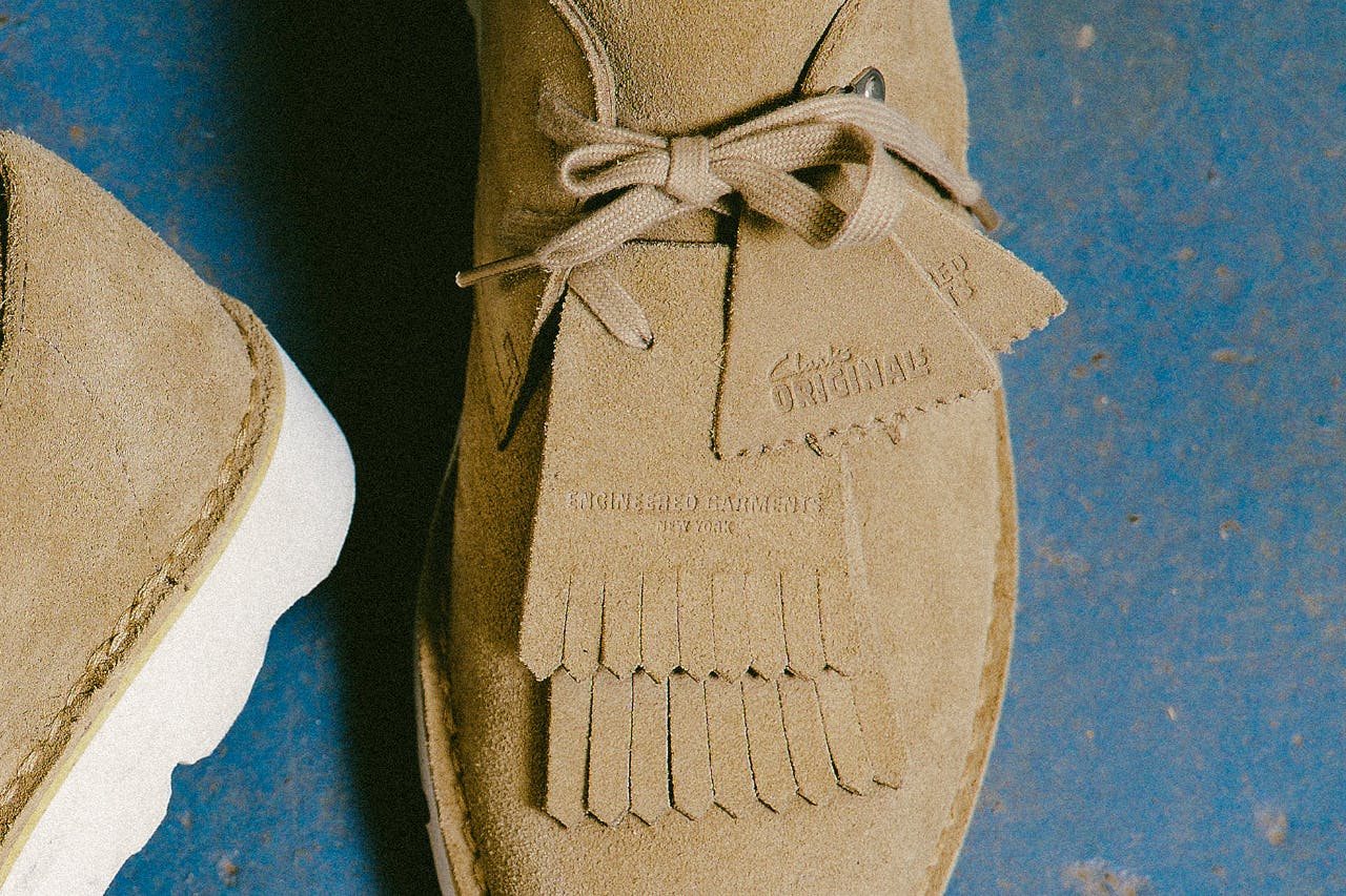 Engineered Garments x Clarks Originals collaboration 2024.