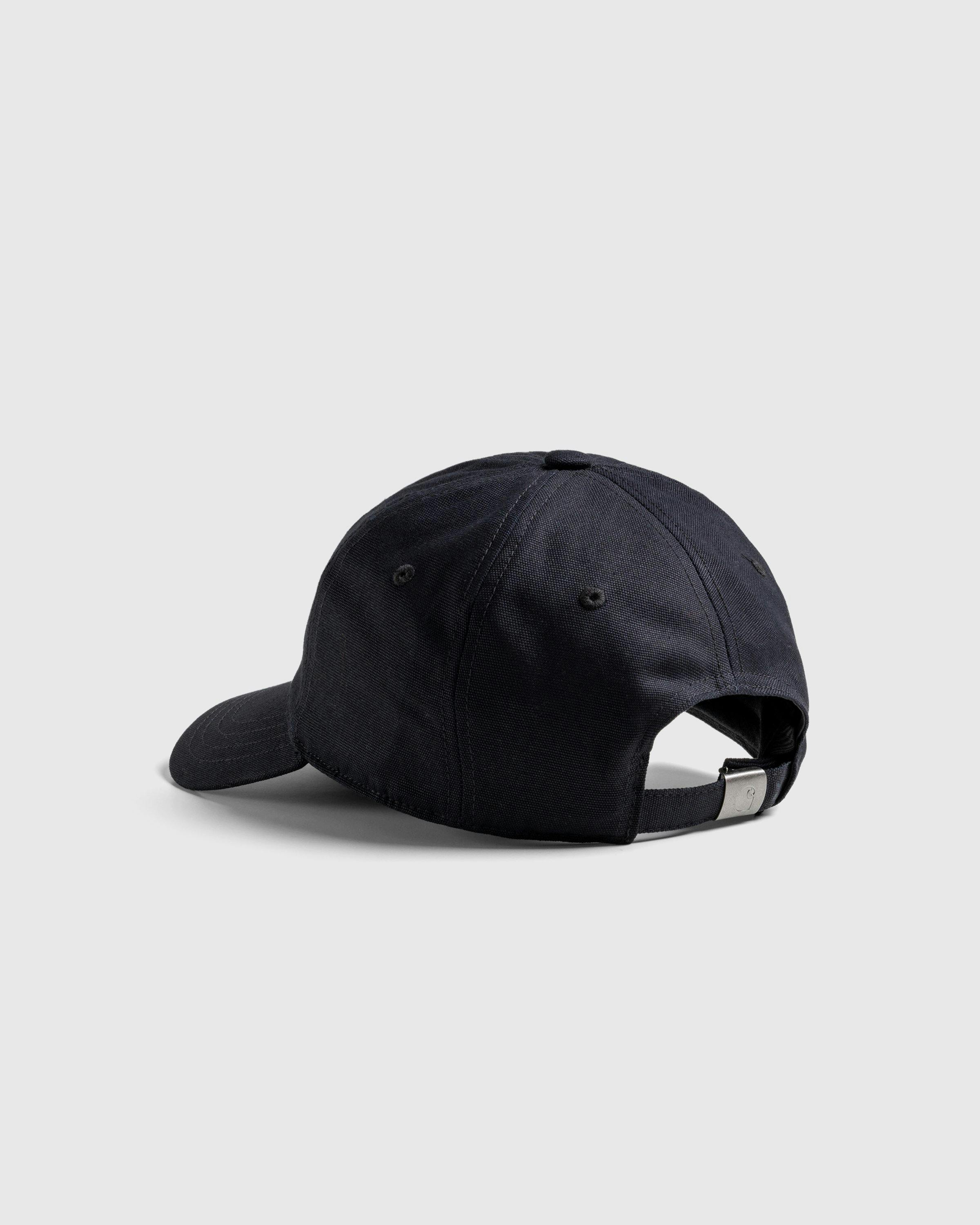 Carhartt WIP - Canvas Script Cap Black / White - Accessories - Black - Image 3