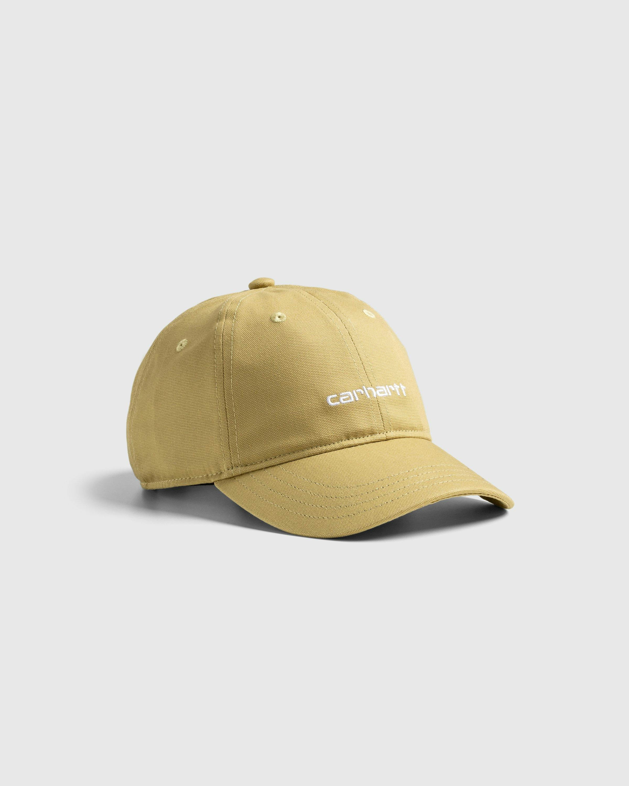 Carhartt WIP - Canvas Script Cap Agate / White - Accessories - Multi - Image 1