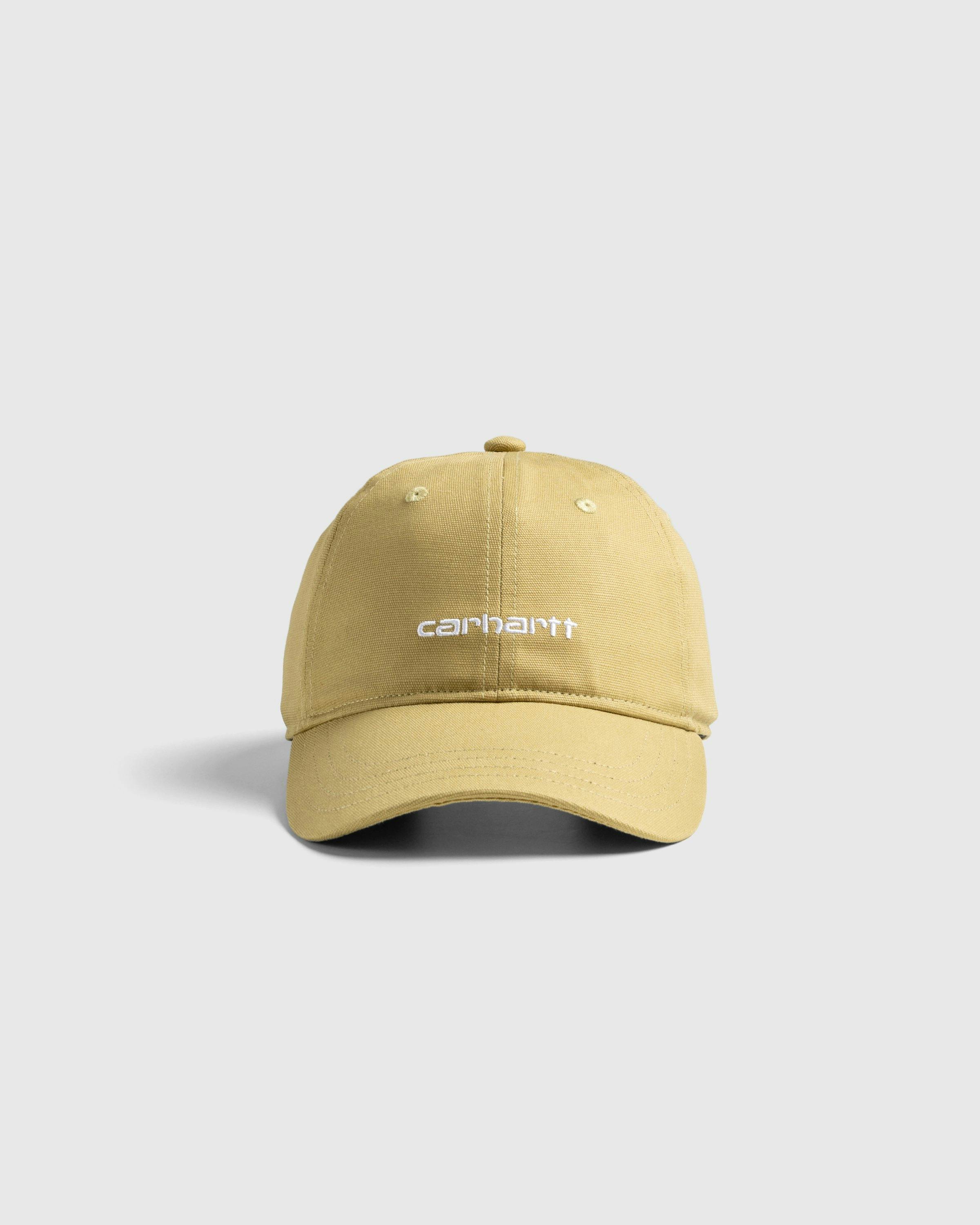 Carhartt WIP - Canvas Script Cap Agate / White - Accessories - Multi - Image 2