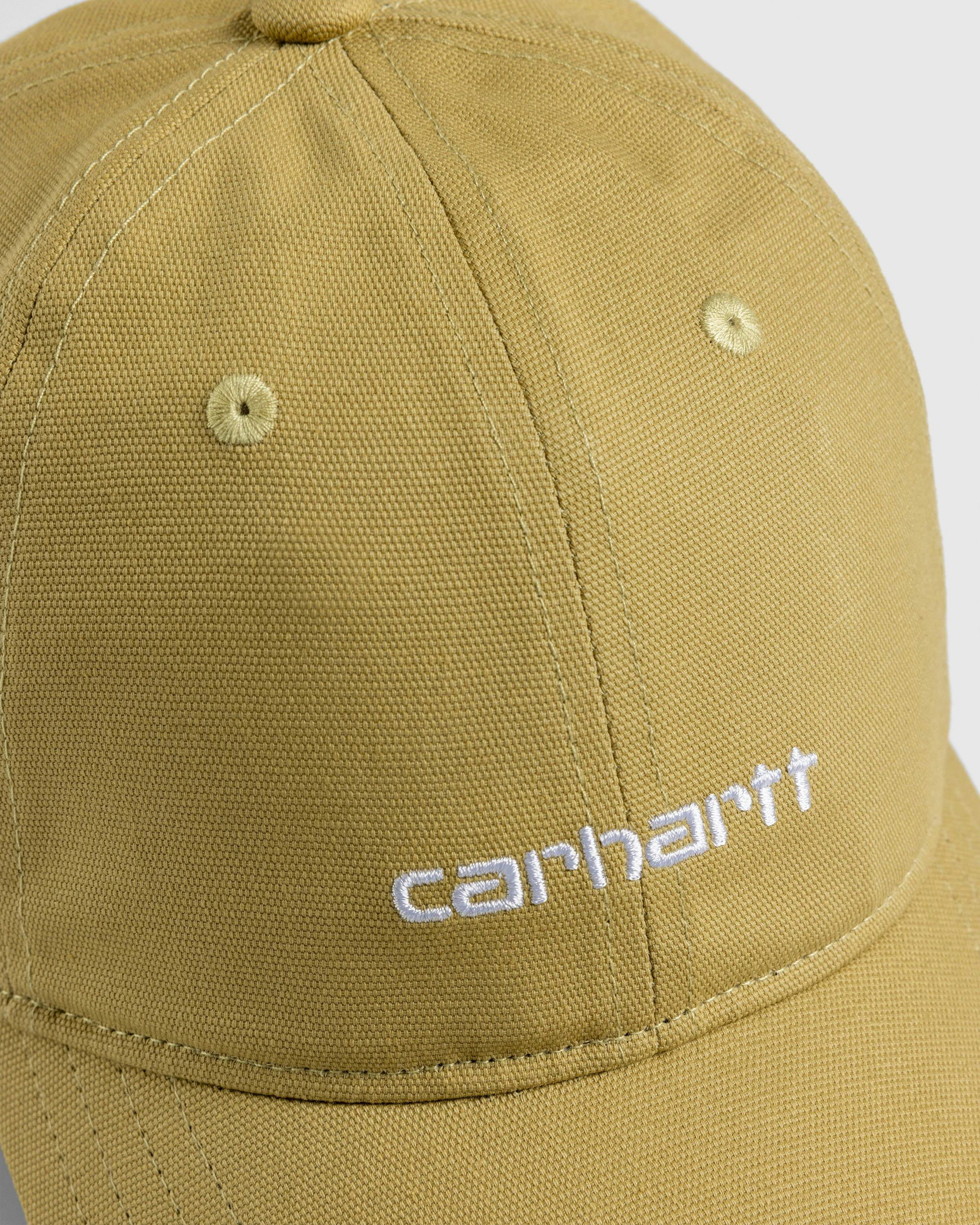 Carhartt WIP - Canvas Script Cap Agate / White - Accessories - Multi - Image 5