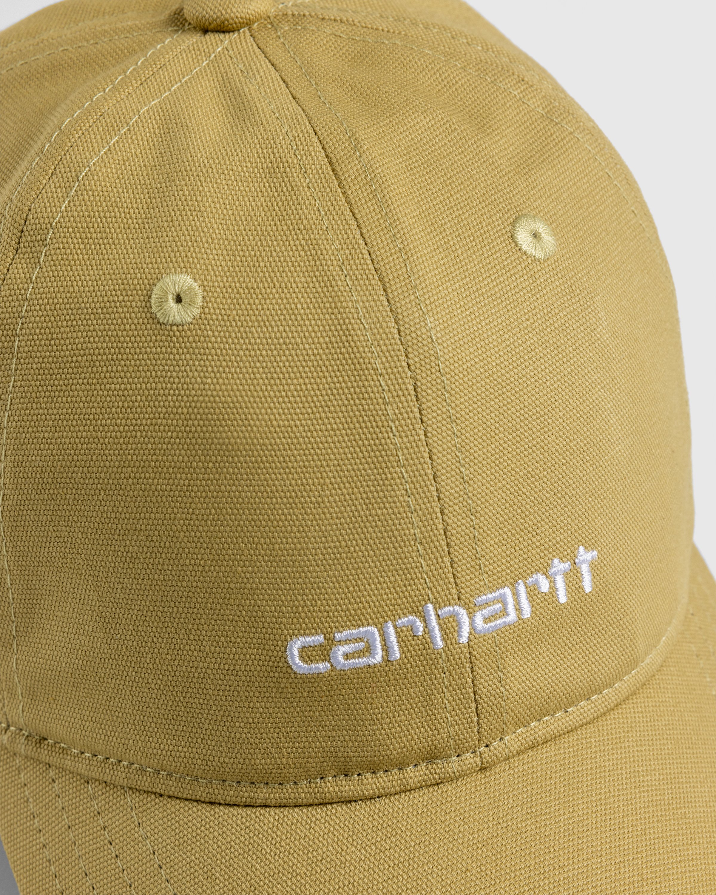 Carhartt WIP - Canvas Script Cap Agate / White - Accessories - Multi - Image 5
