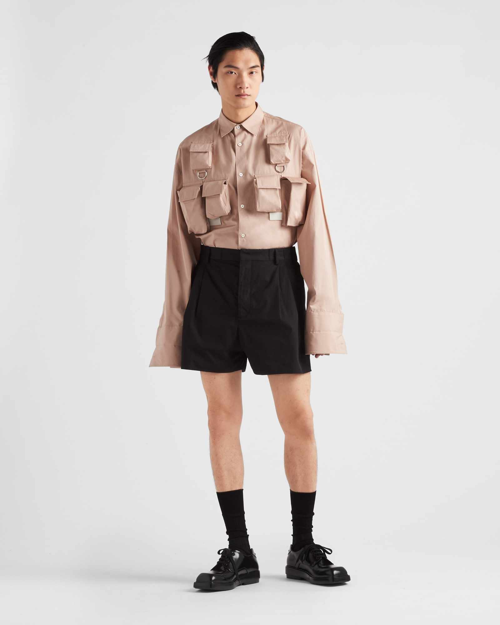models wear Prada's Spring/Summer 2024 menswear collection