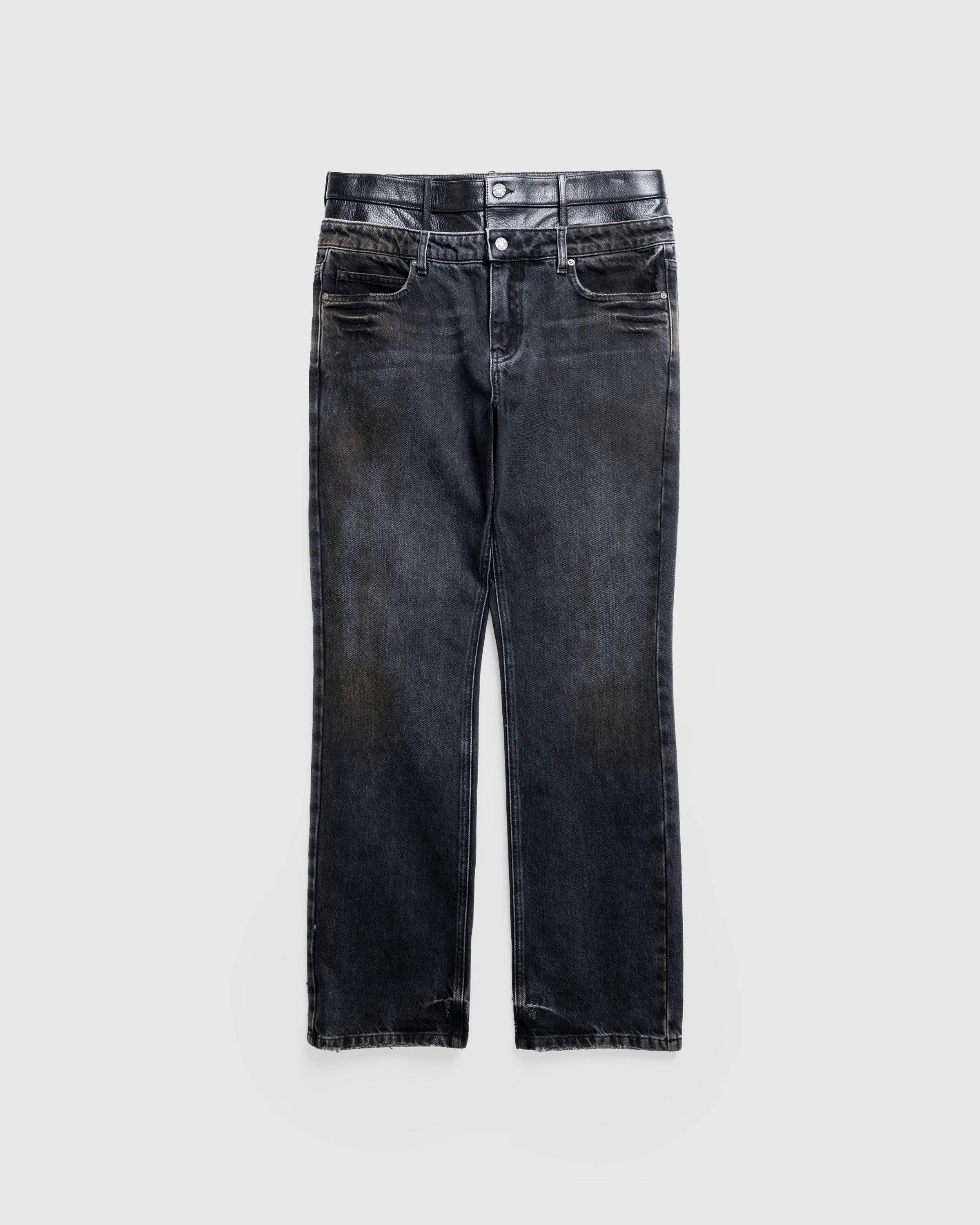 Guess USA - Gusa Contrast Flare Pant Gusa Aged Black Wash - Clothing - Black - Image 1