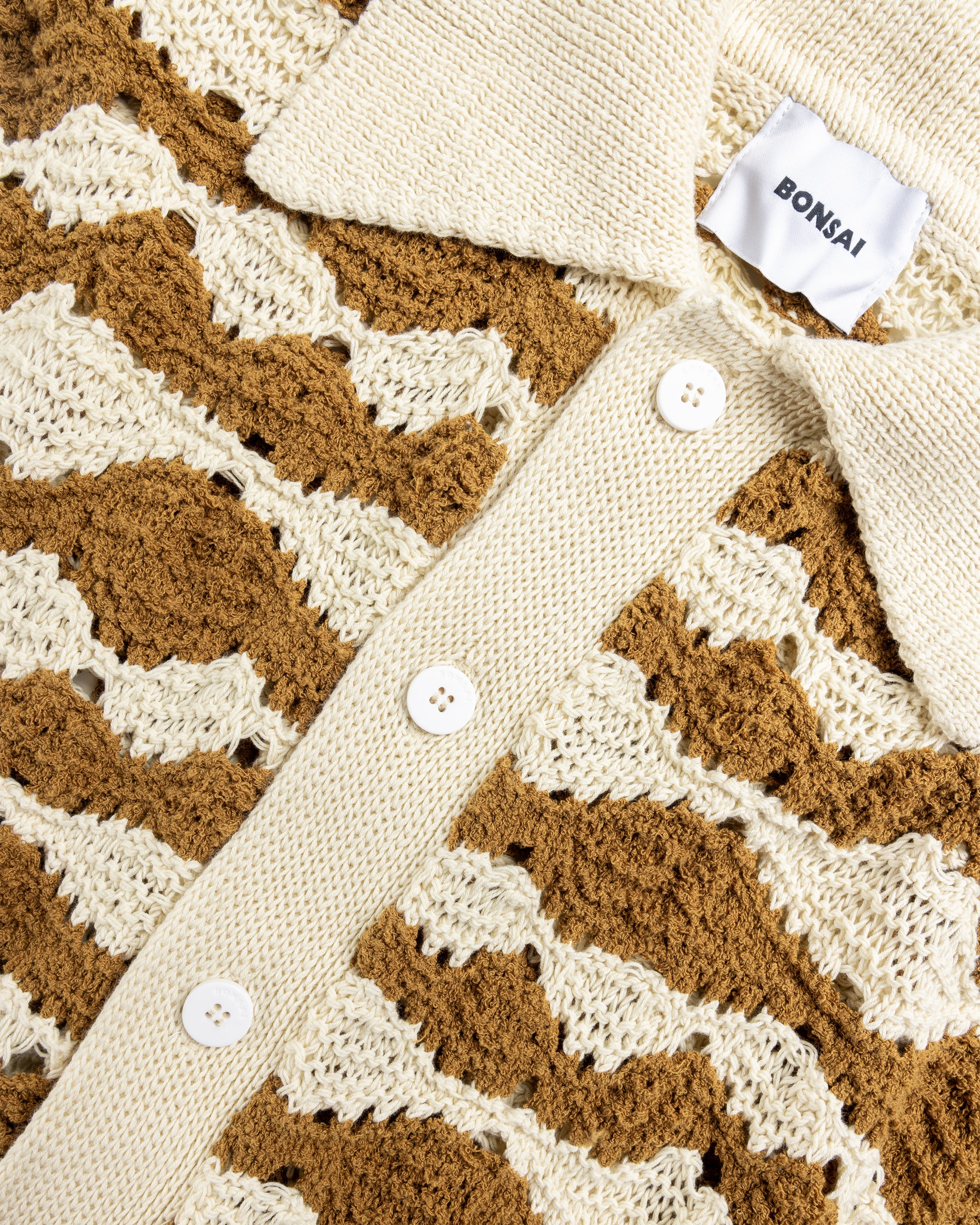 Bonsai - Knit Shirt Raffia, Brown - Clothing - Brown - Image 6