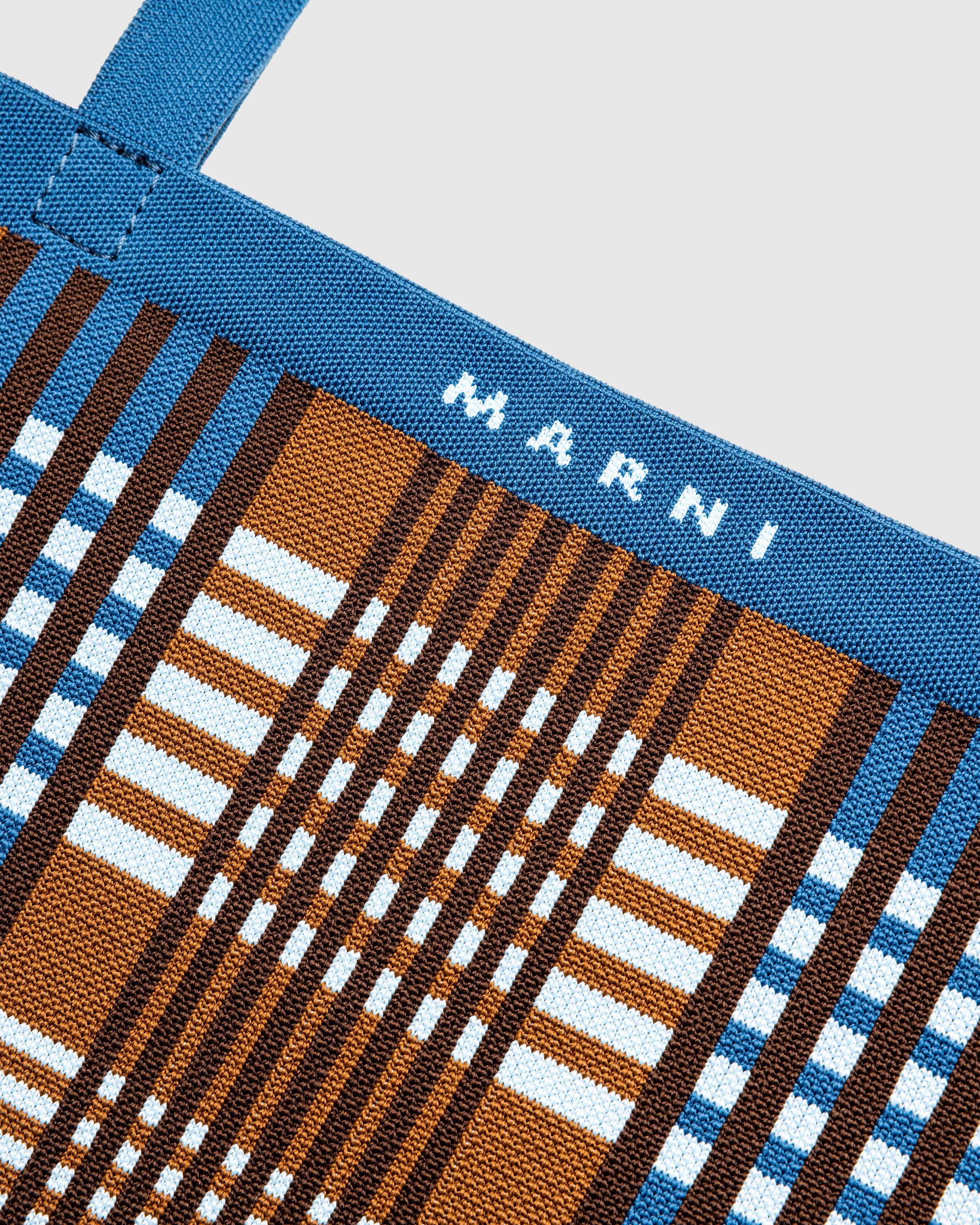 Marni - SHOPPING BAG LIGHT BLUE/RUST - Accessories - Multi - Image 4