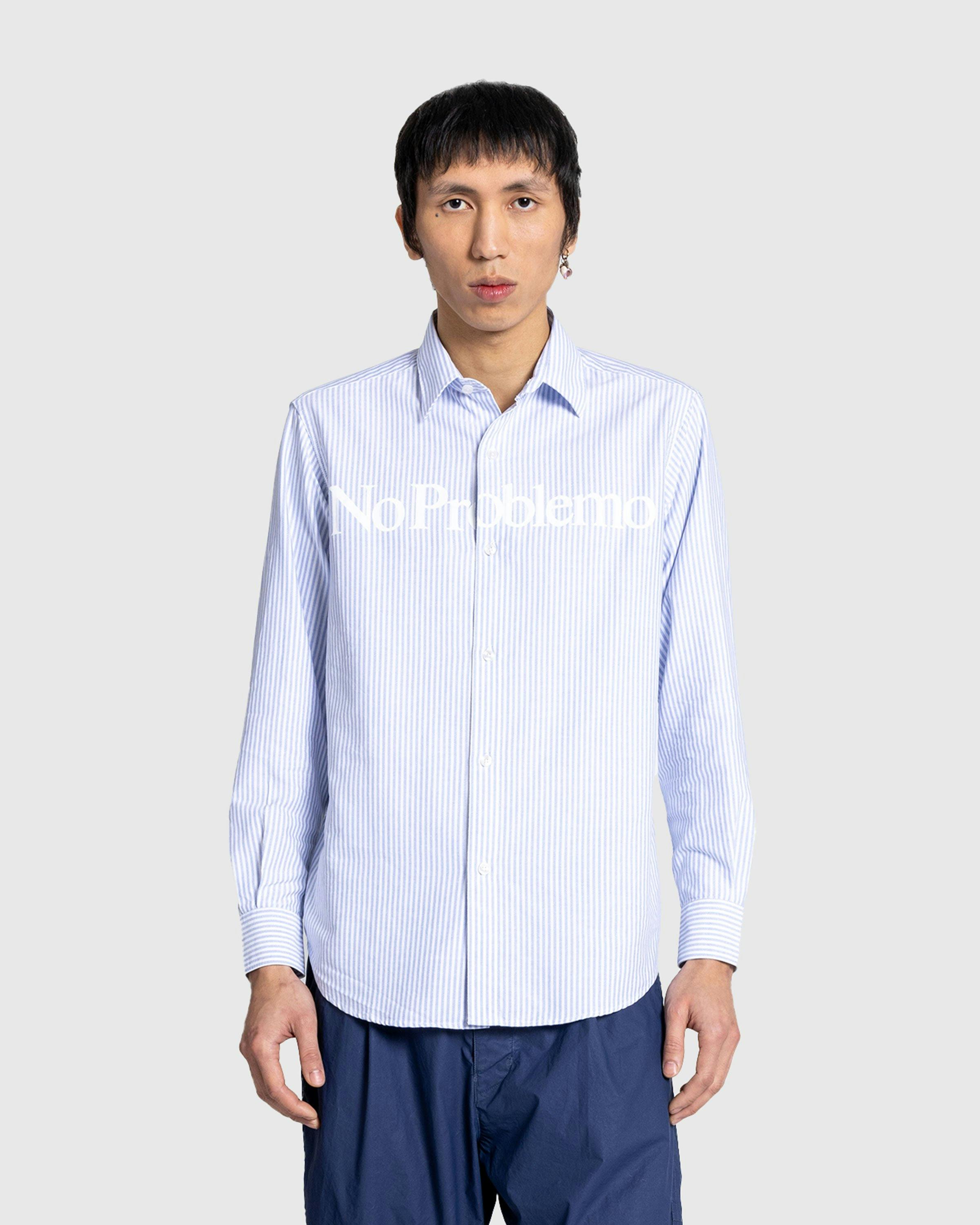 Aries - No Problemo Oxford Shirt Blue - Clothing - Blue - Image 2