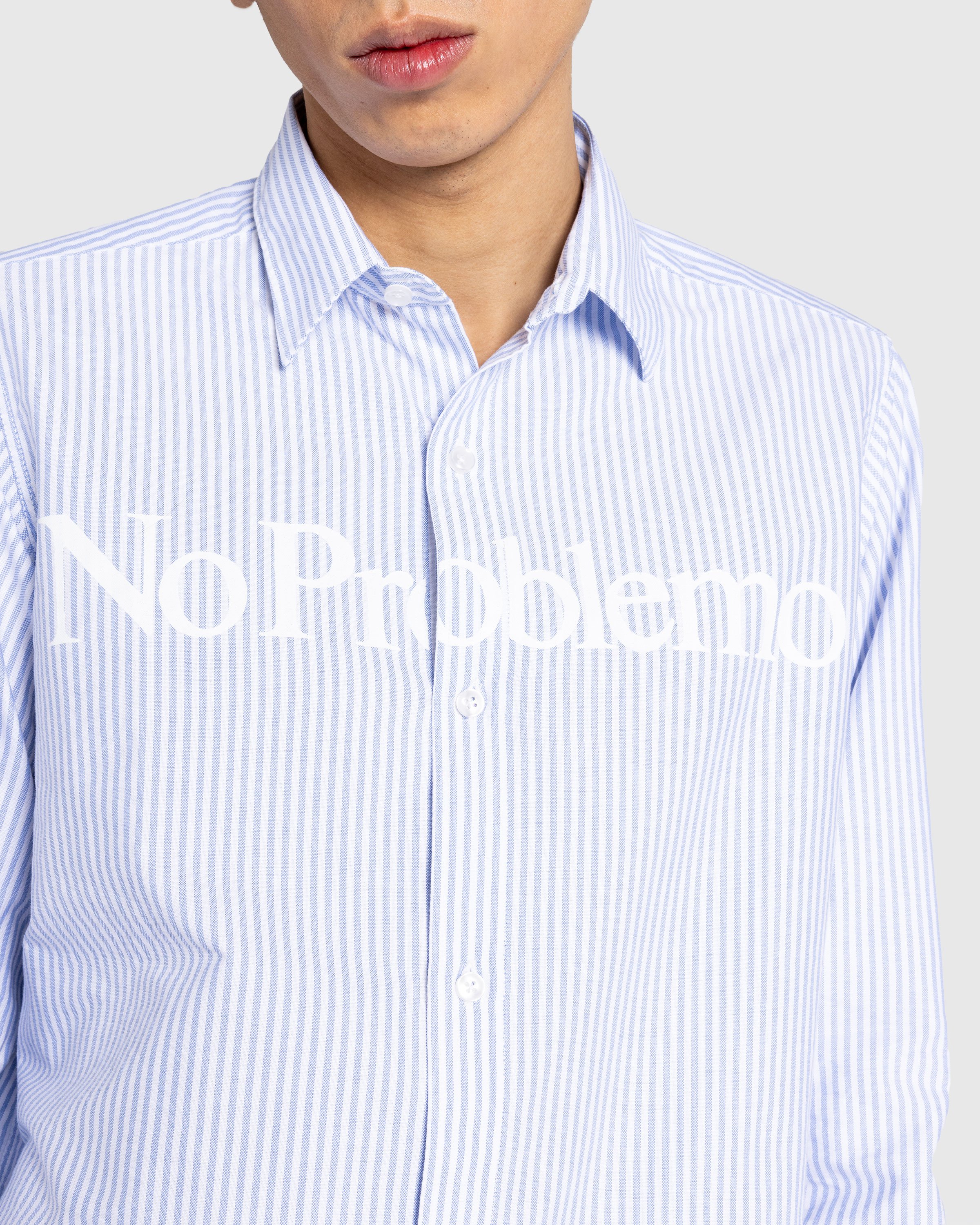 Aries - No Problemo Oxford Shirt Blue - Clothing - Blue - Image 5