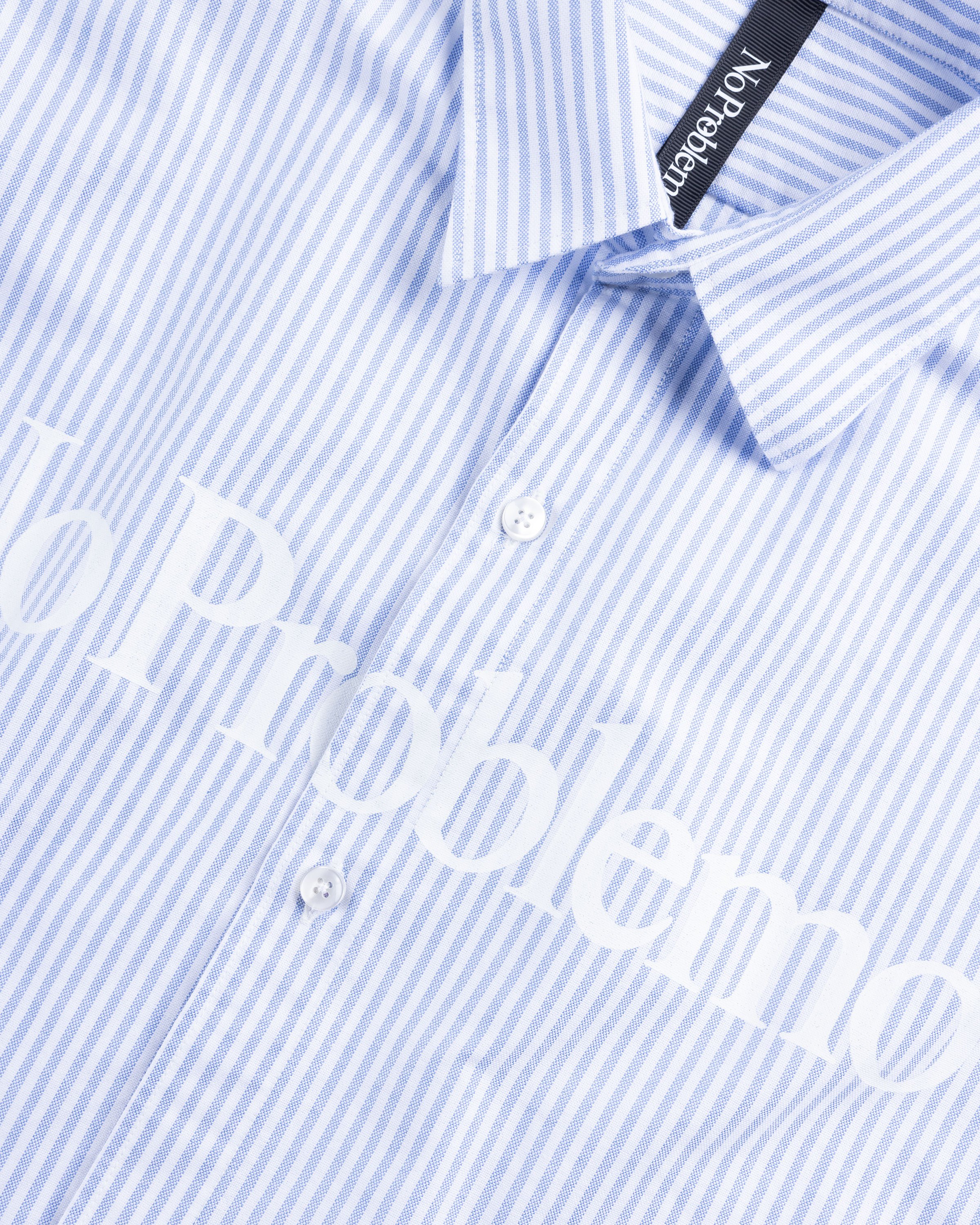 Aries - No Problemo Oxford Shirt Blue - Clothing - Blue - Image 6