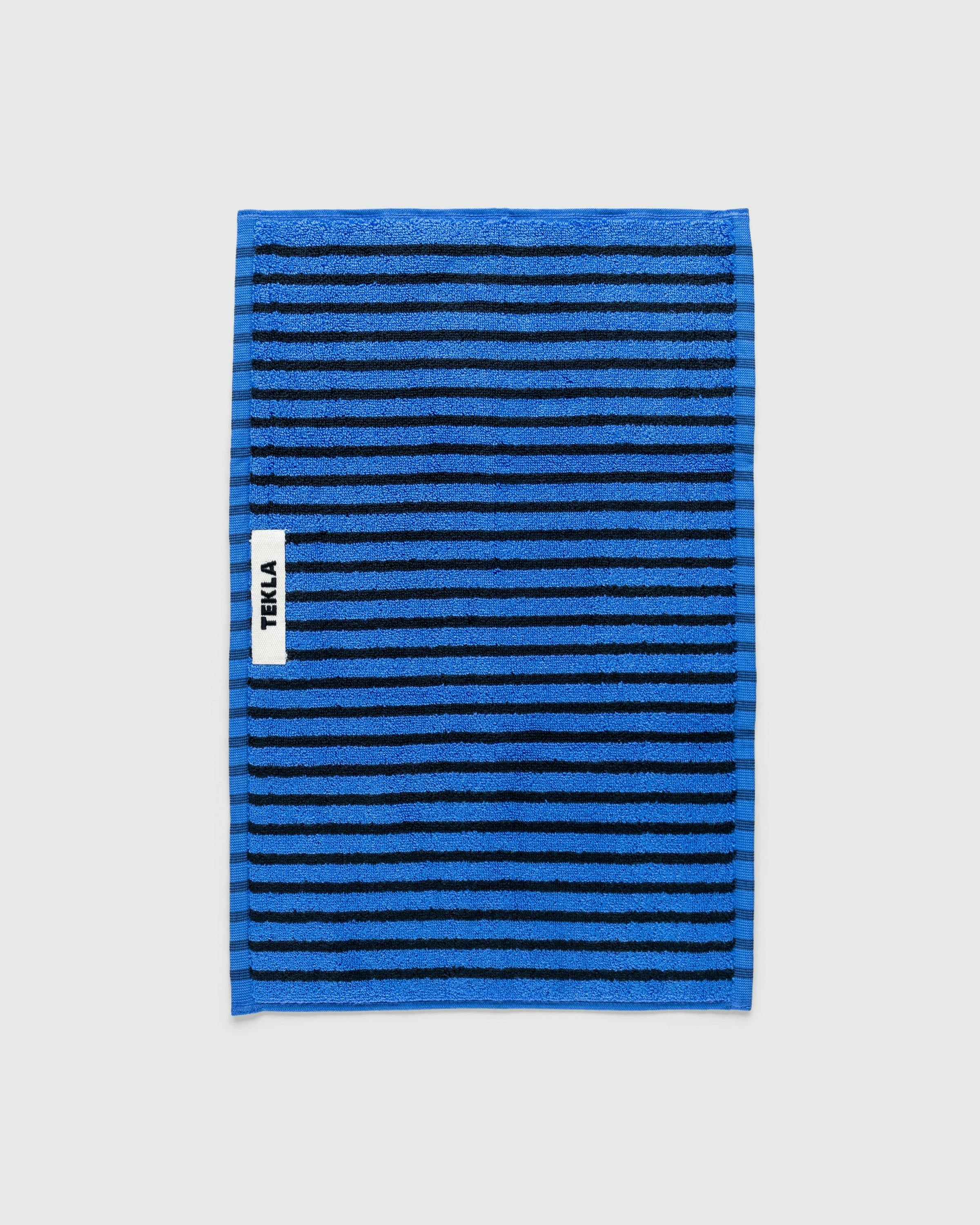 Tekla – Guest Towel Blue and Black | Highsnobiety Shop