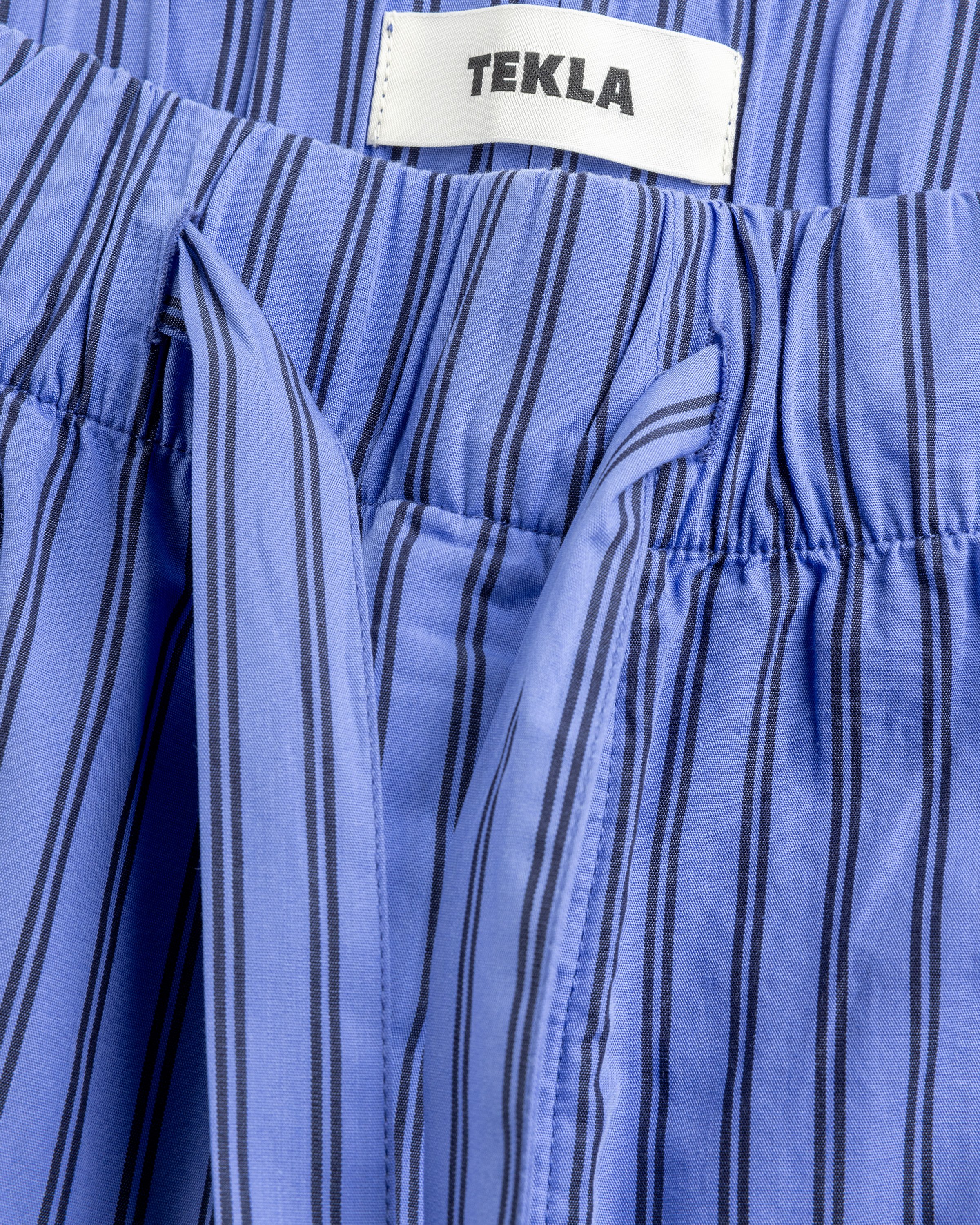 Tekla - Cotton Poplin - Pyjamas Pants Boro Stripes - Clothing - Blue - Image 6