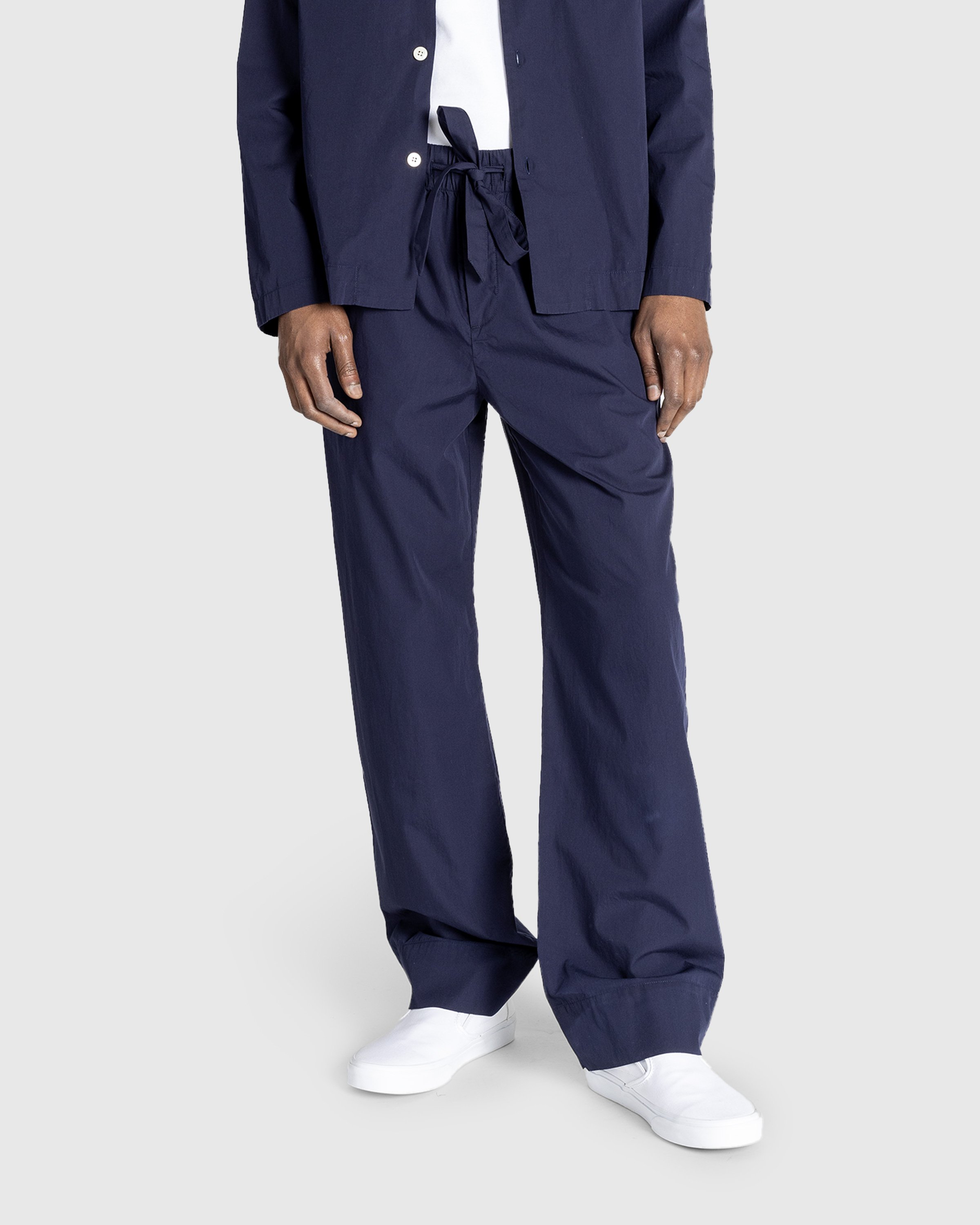 Tekla - Cotton Poplin - Pyjamas Pants True Navy - Clothing - Blue - Image 2