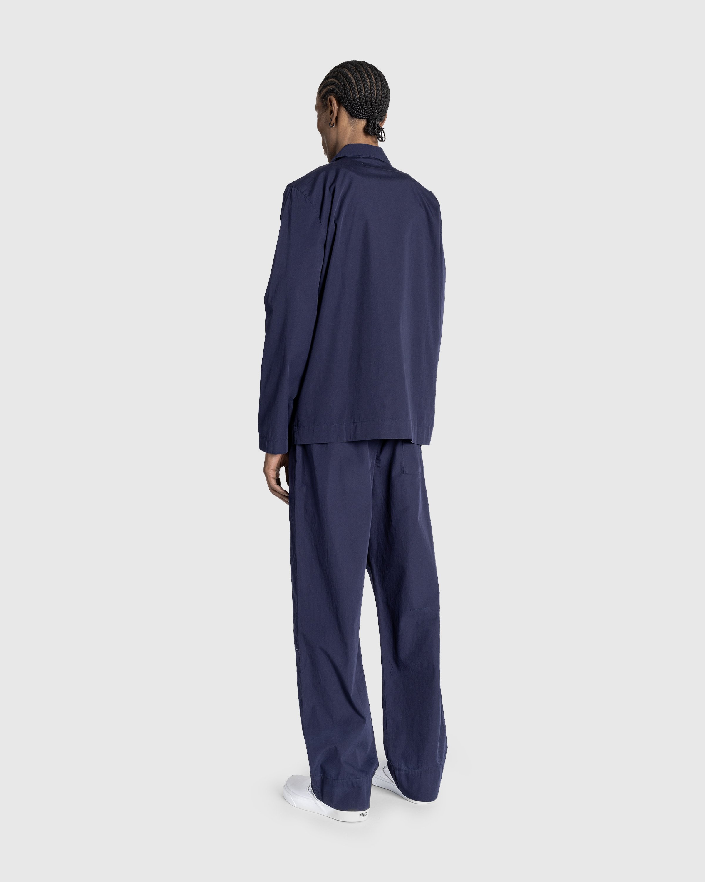 Tekla - Cotton Poplin - Pyjamas Pants True Navy - Clothing - Blue - Image 4