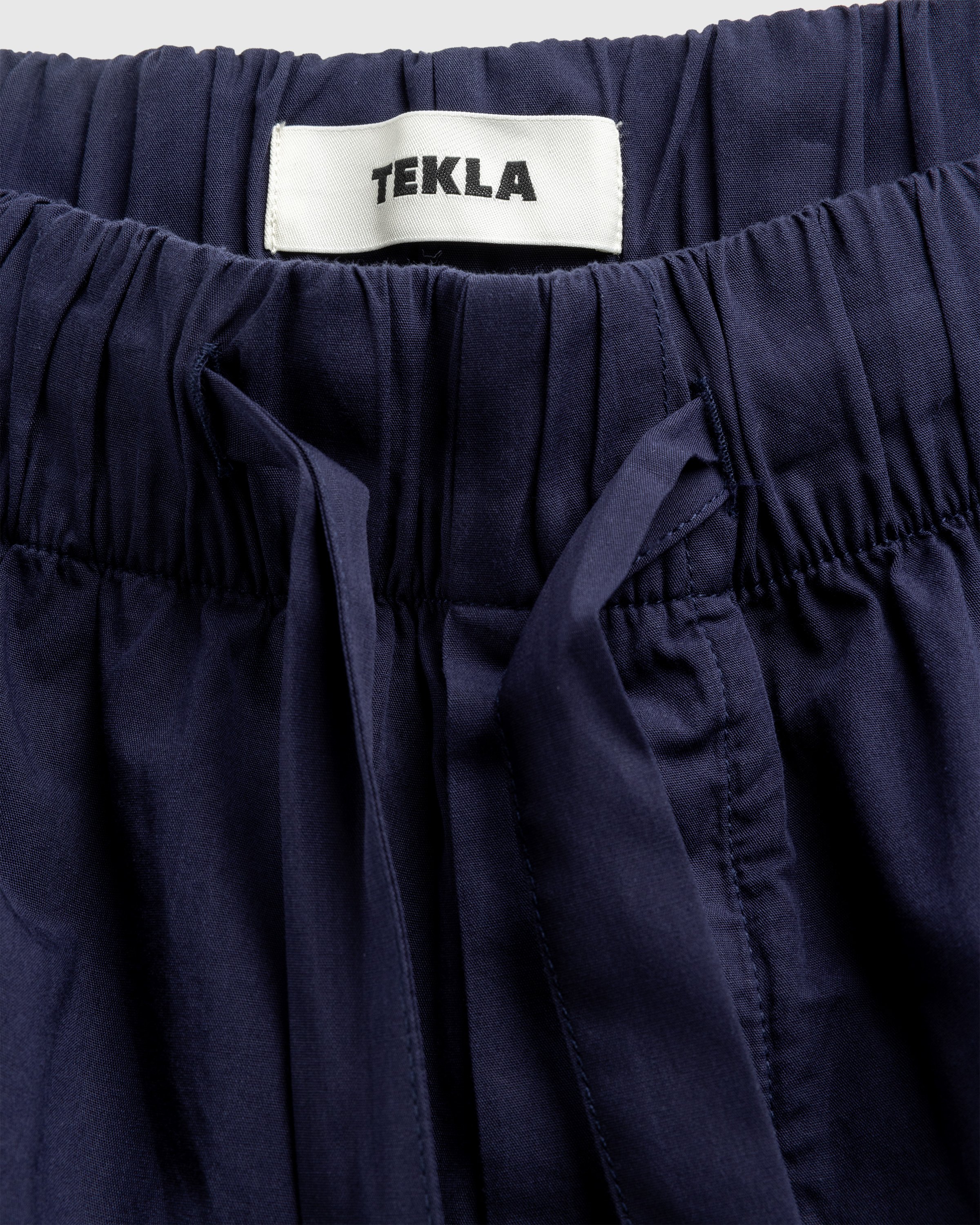 Tekla - Cotton Poplin - Pyjamas Pants True Navy - Clothing - Blue - Image 6