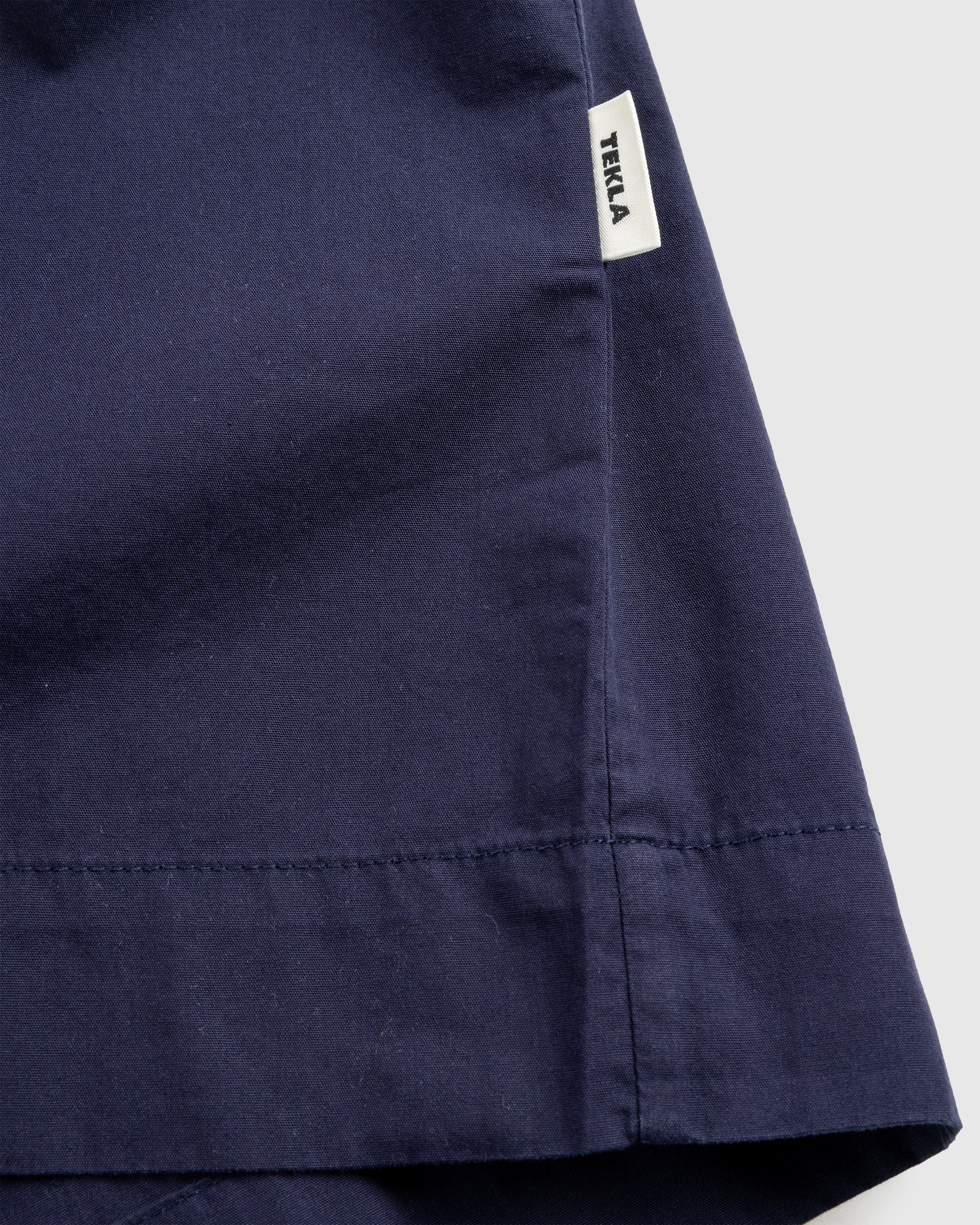 Tekla - Cotton Poplin - Pyjamas Shirt True Navy - Clothing - Blue - Image 7