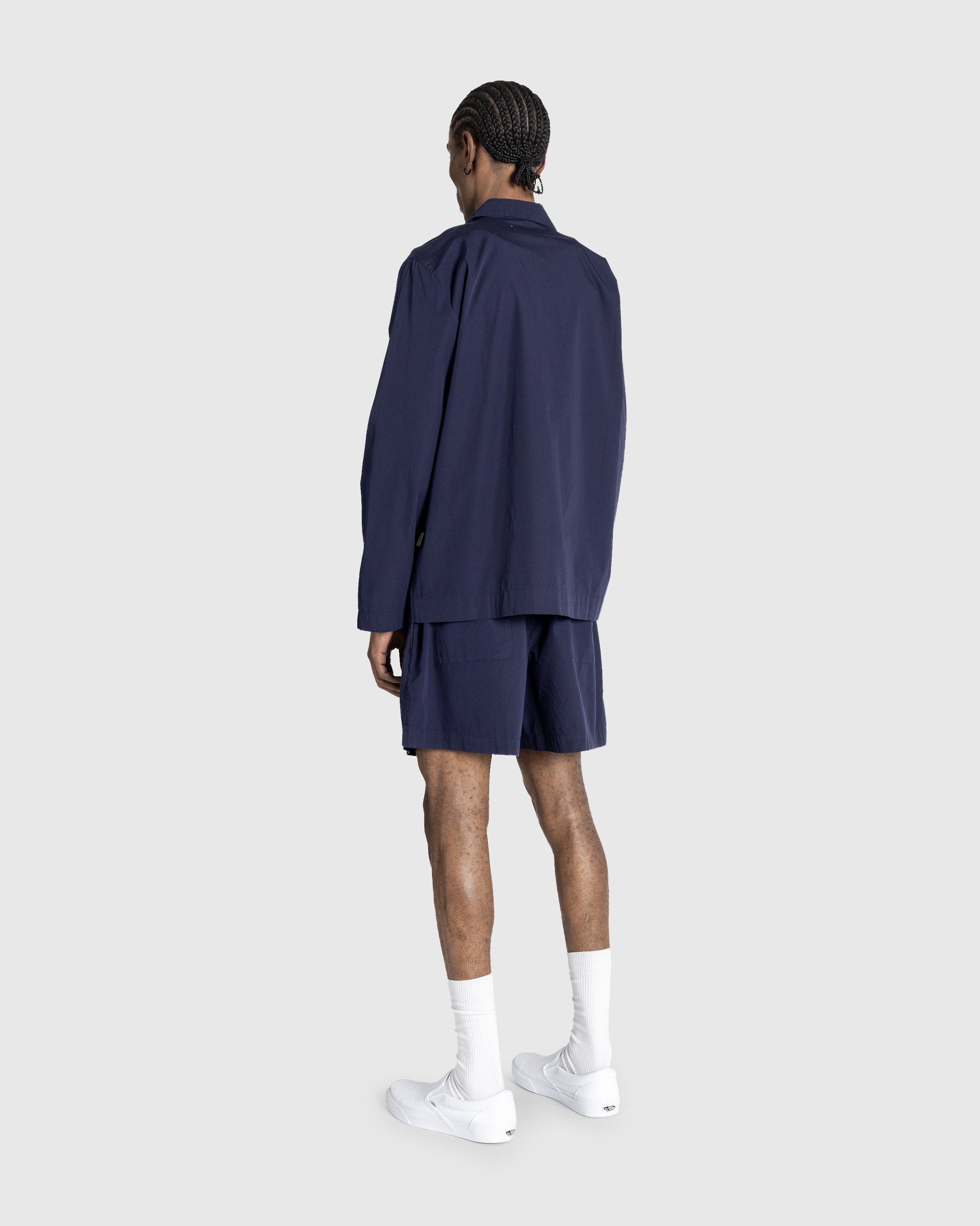 Tekla - Cotton Poplin - Pyjamas Shorts True Navy - Clothing - Blue - Image 4