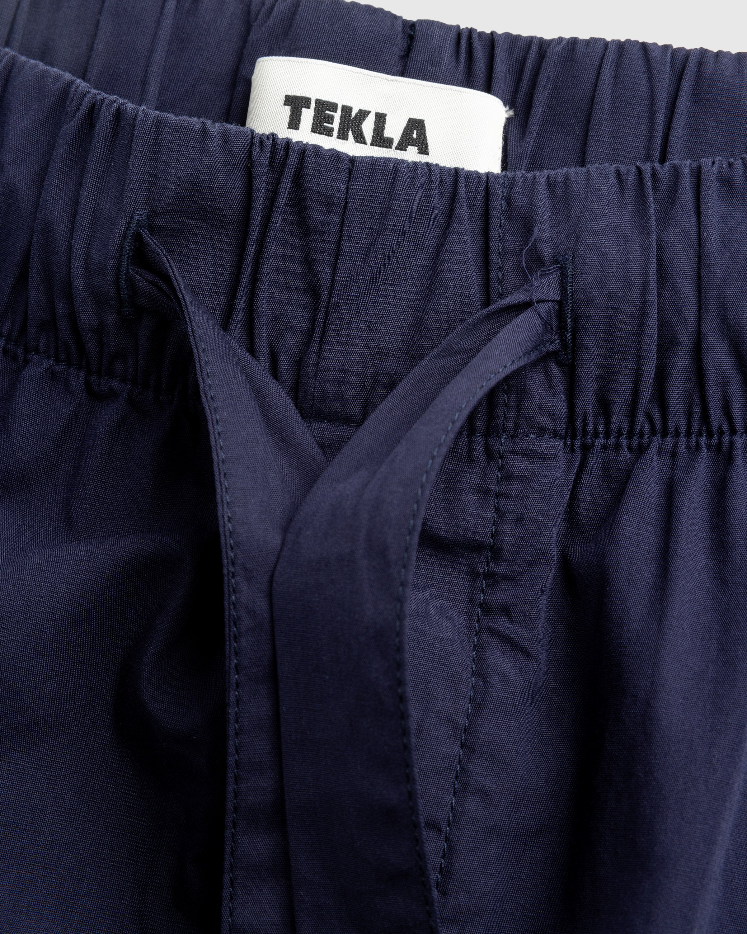 Tekla - Cotton Poplin - Pyjamas Shorts True Navy - Clothing - Blue - Image 6