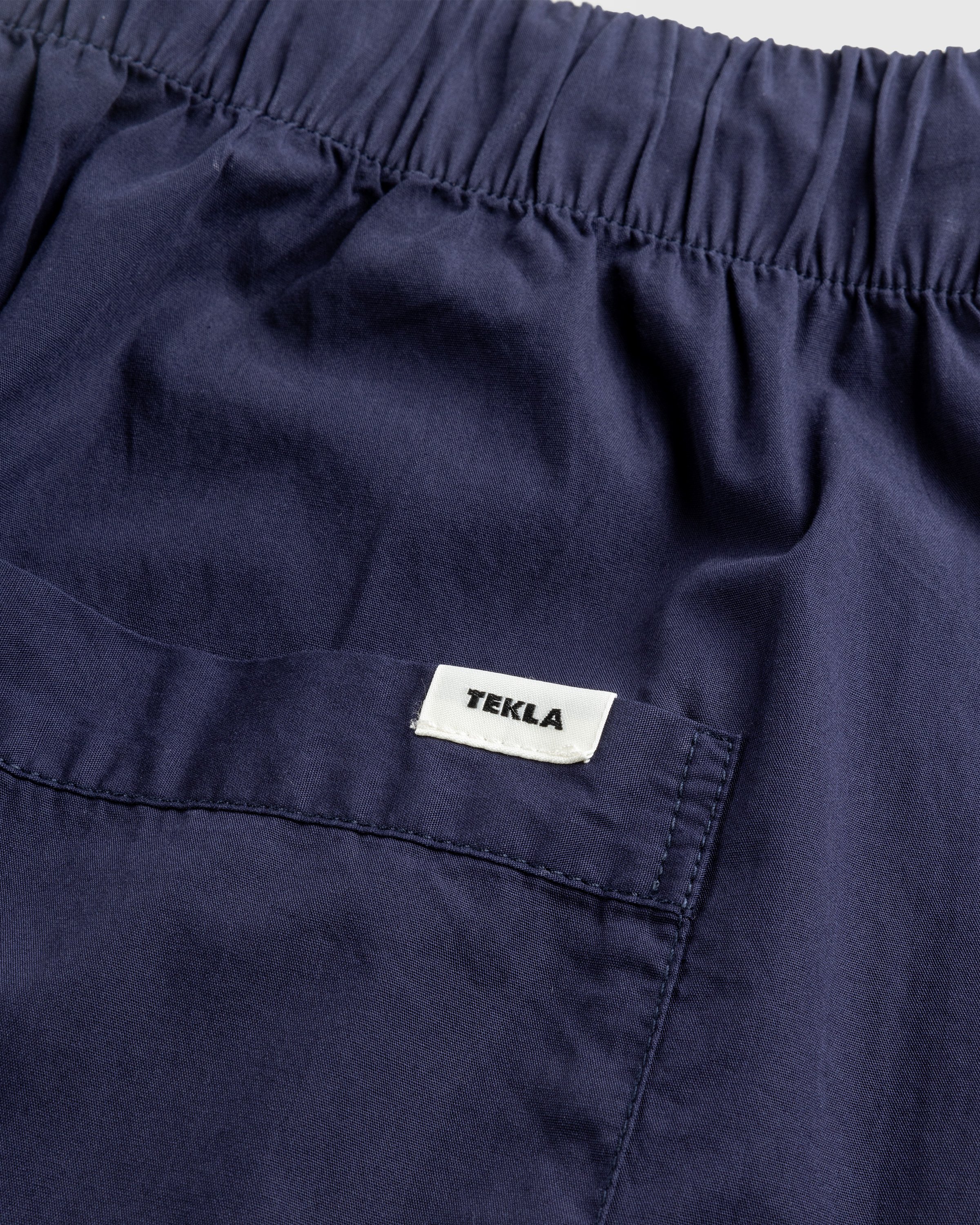 Tekla - Cotton Poplin - Pyjamas Shorts True Navy - Clothing - Blue - Image 7