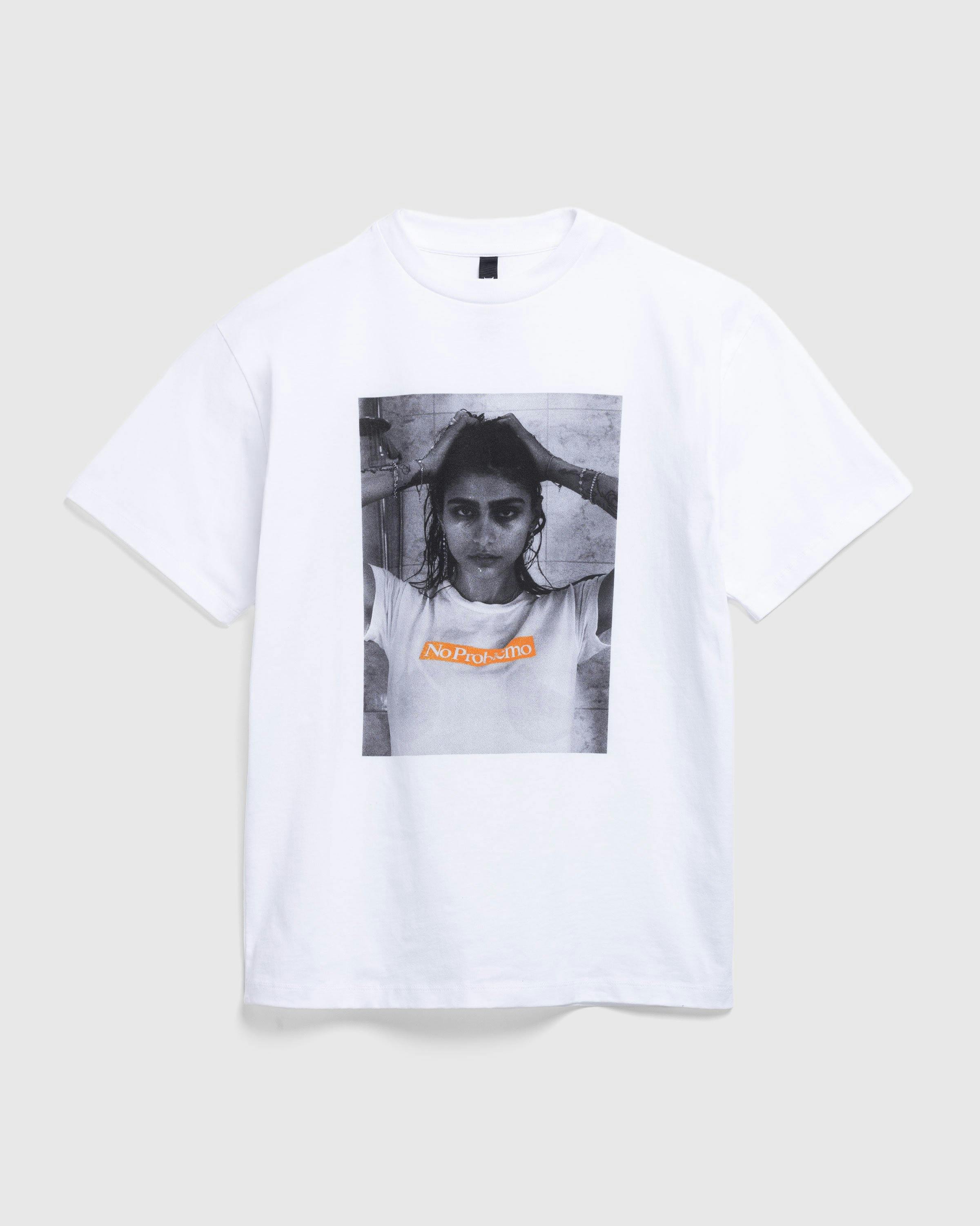 Aries – Mia Problemo SS Tee White | Highsnobiety Shop
