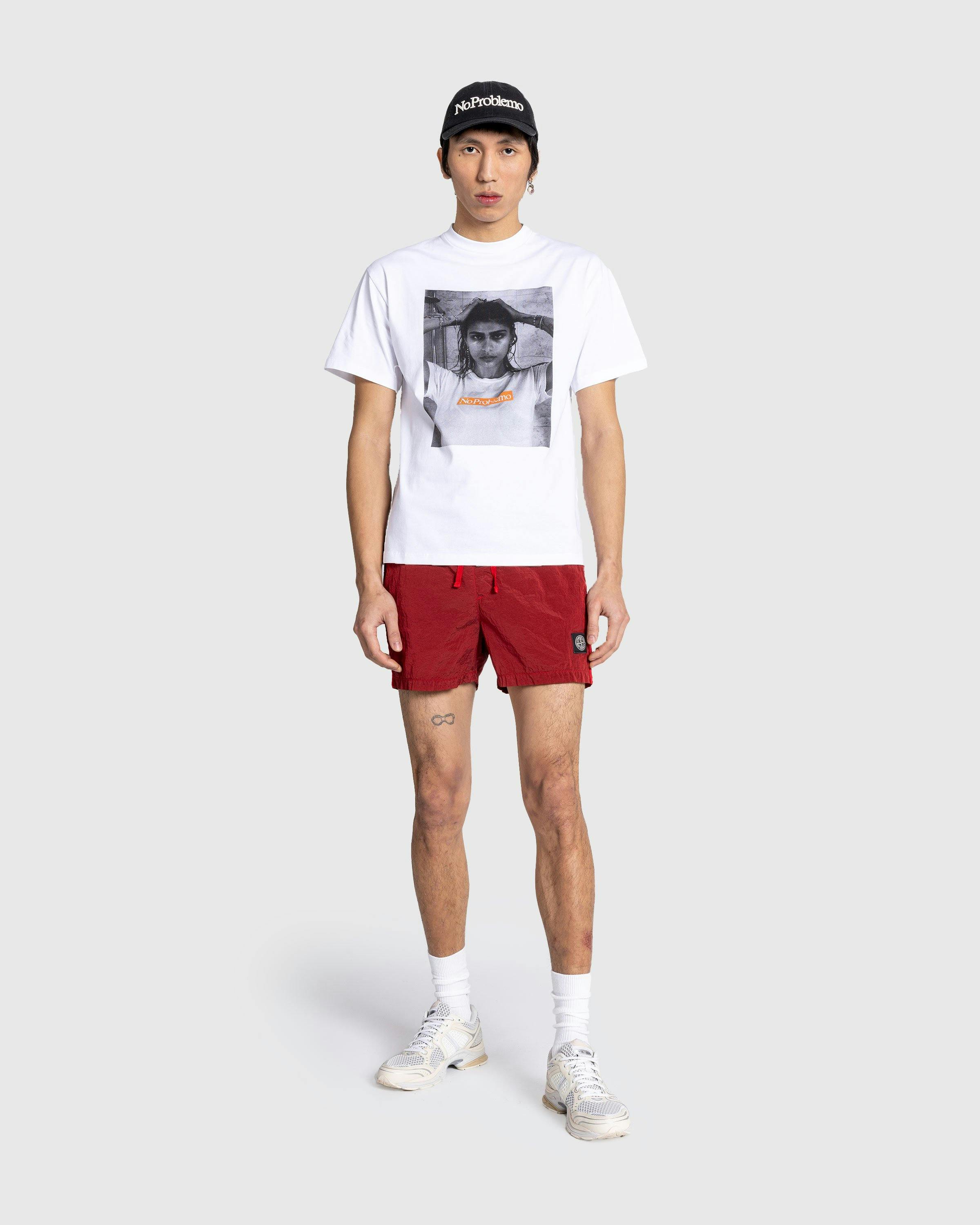 Aries – Mia Problemo SS Tee White | Highsnobiety Shop