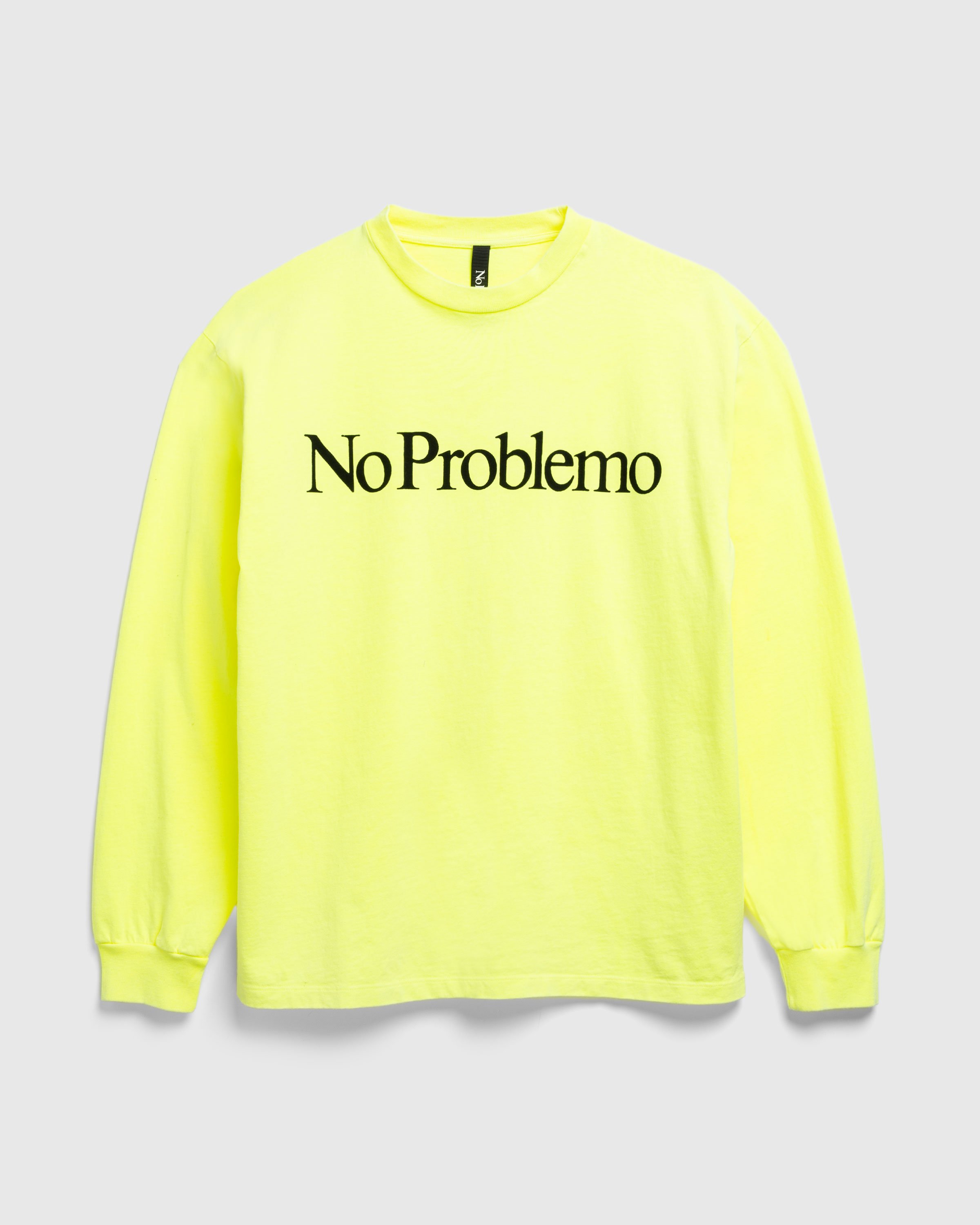 Aries - No Problemo LS Tee Fluoro Yellow - Clothing - Yellow - Image 1