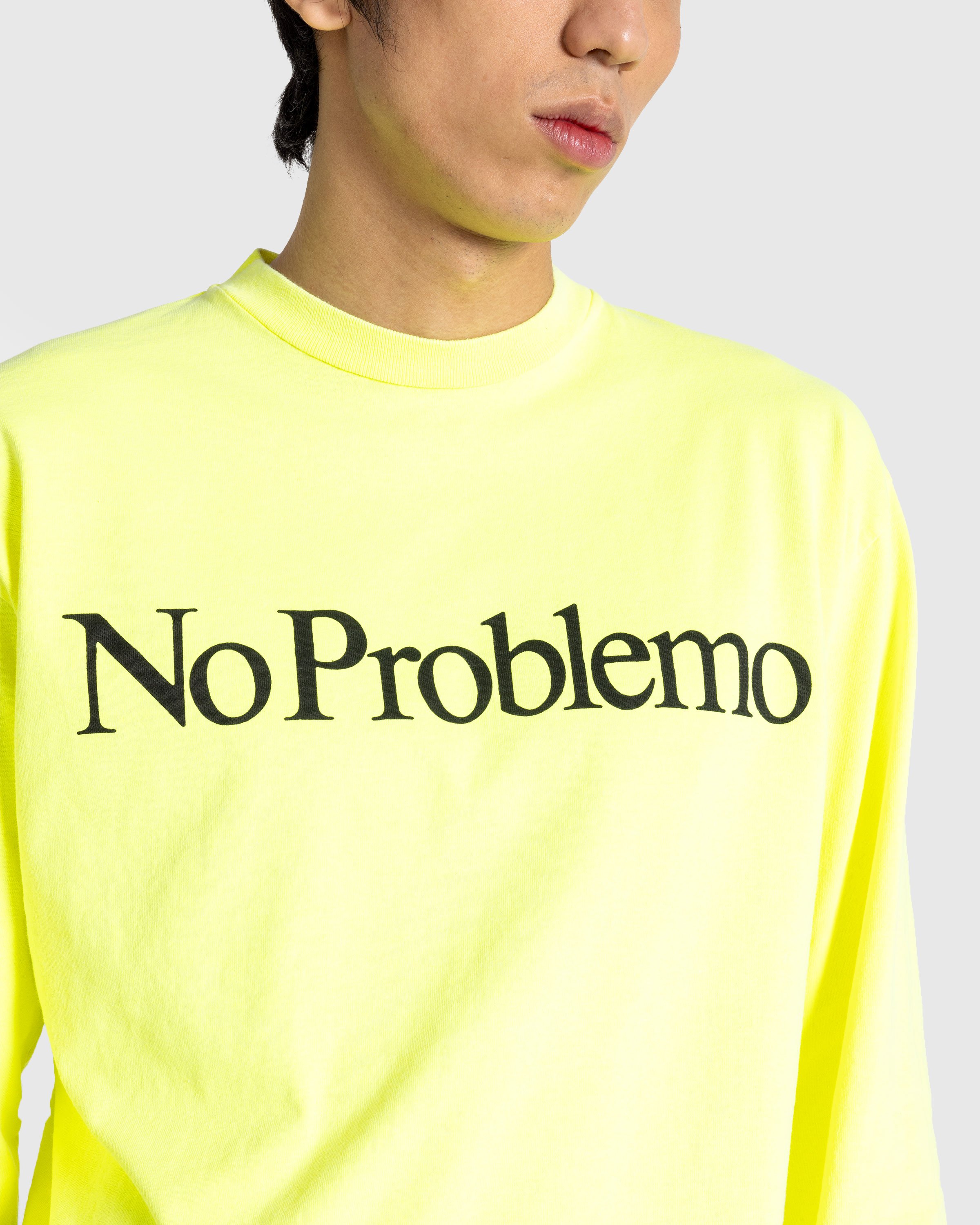 Aries - No Problemo LS Tee Fluoro Yellow - Clothing - Yellow - Image 5
