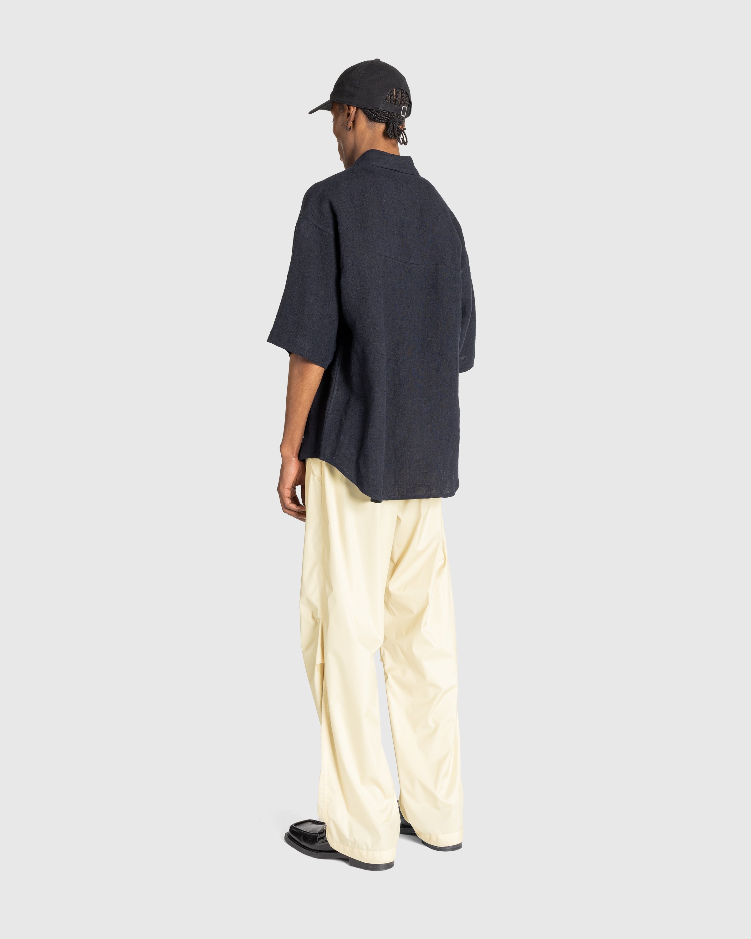 Auralee - Hard Twist Polyester Satin Laminate Field Pants Light Beige - Clothing - Beige - Image 4