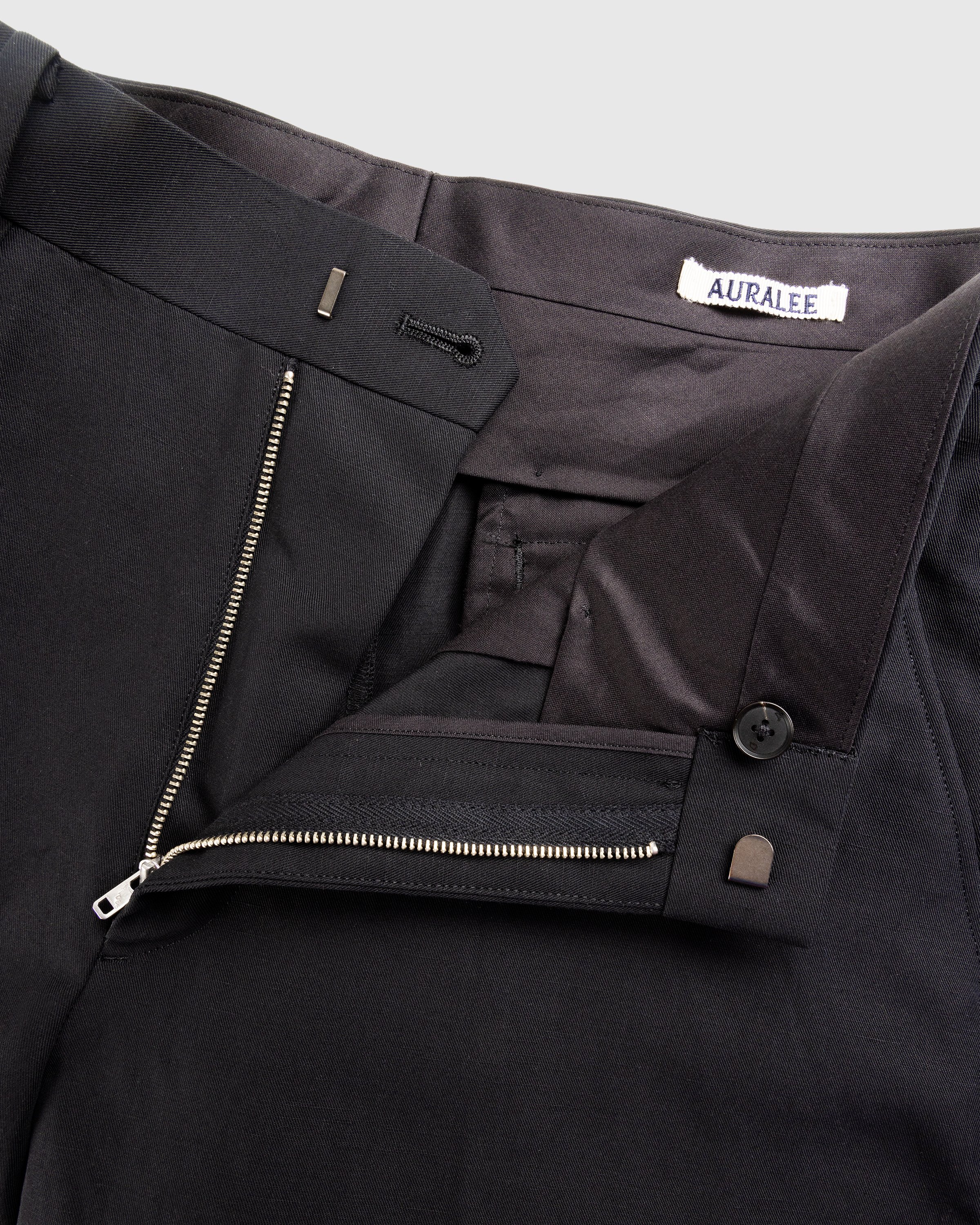 Auralee - Hard Twist Finx Linen Chino Shorts Black - Clothing - Black - Image 6