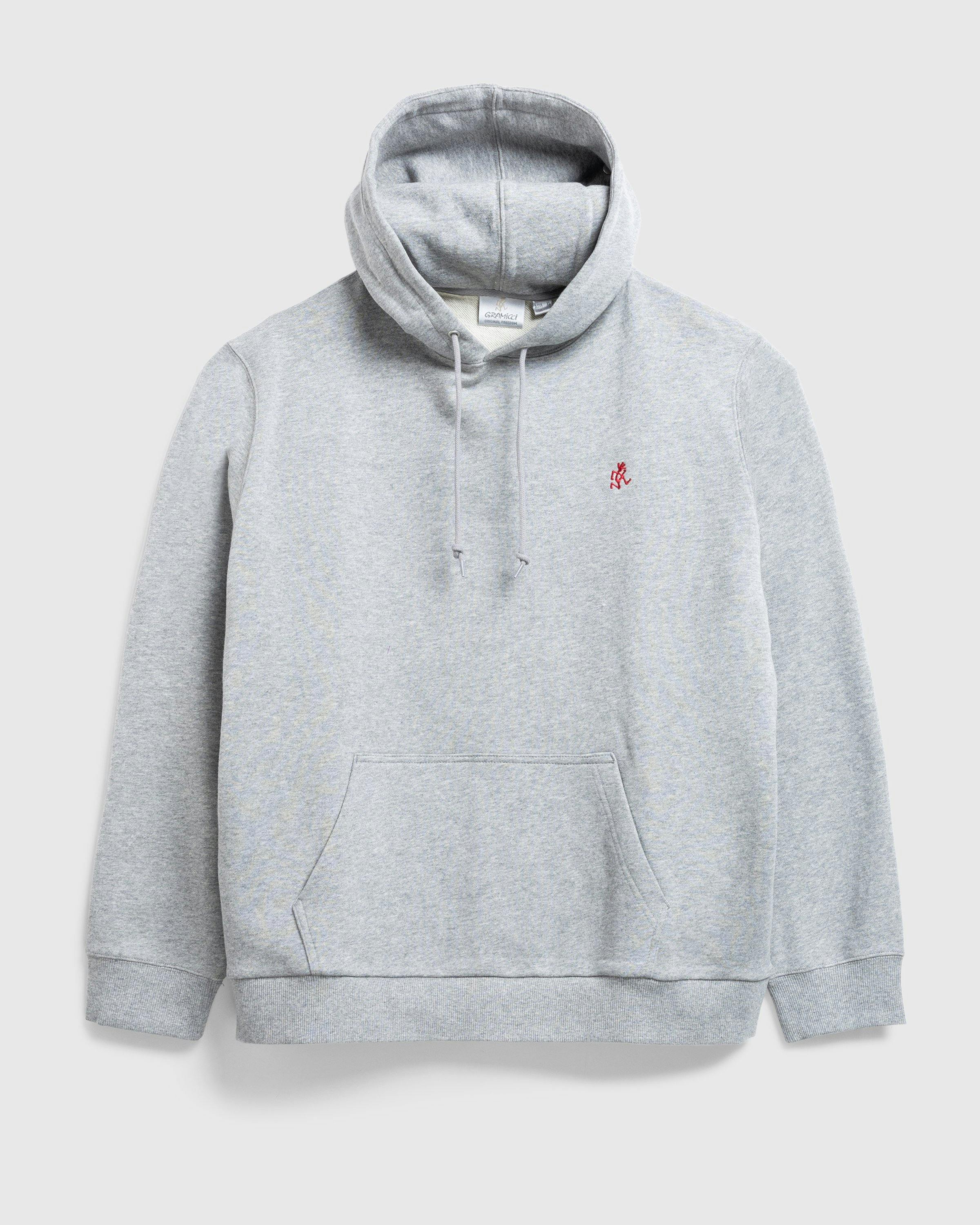 Gramicci - ONE POINT HOODED SWEATSHIRT HEATHER - Clothing - Grey - Image 1