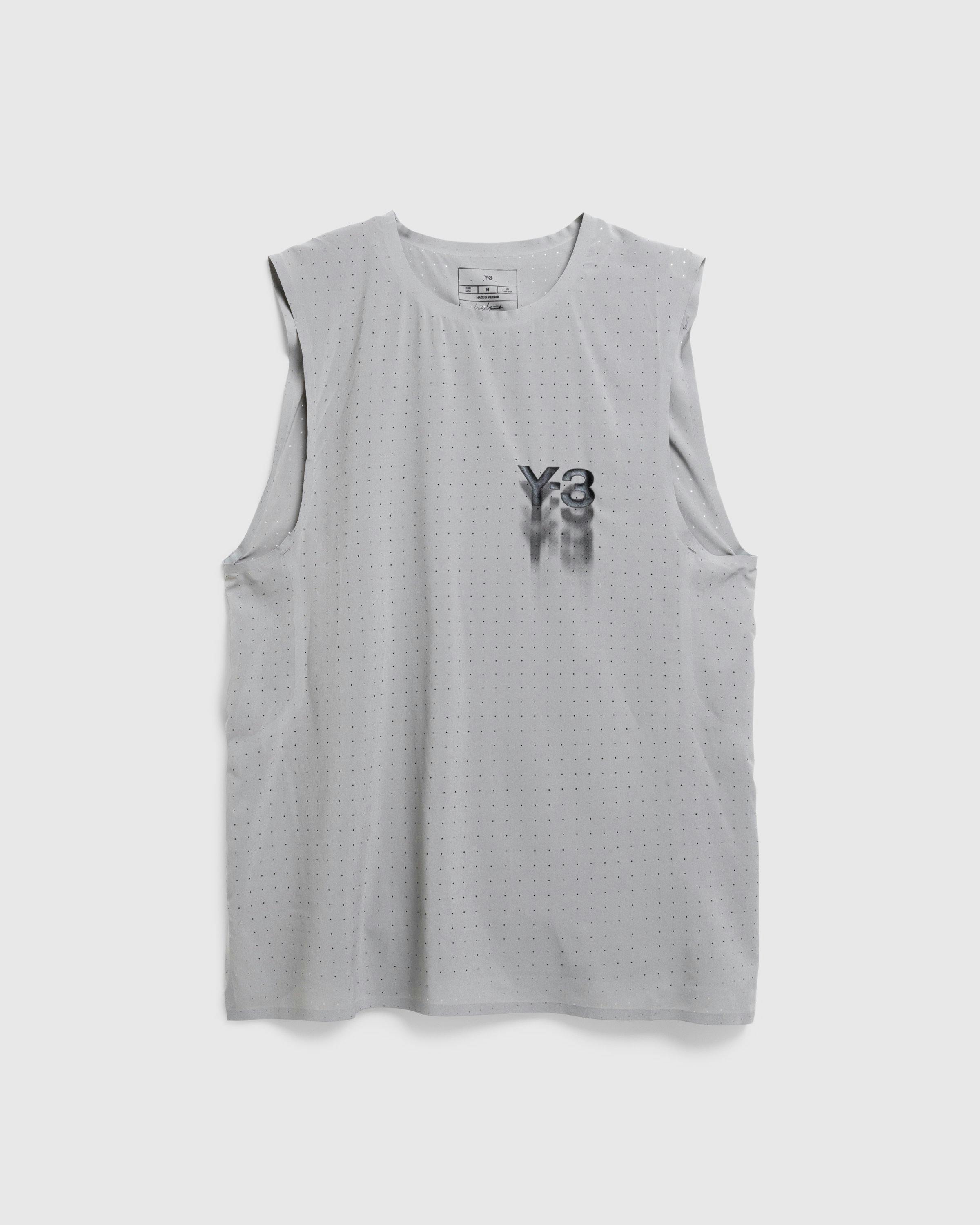 Y-3 - M Run Tank Chsogr - Clothing - Grey - Image 1