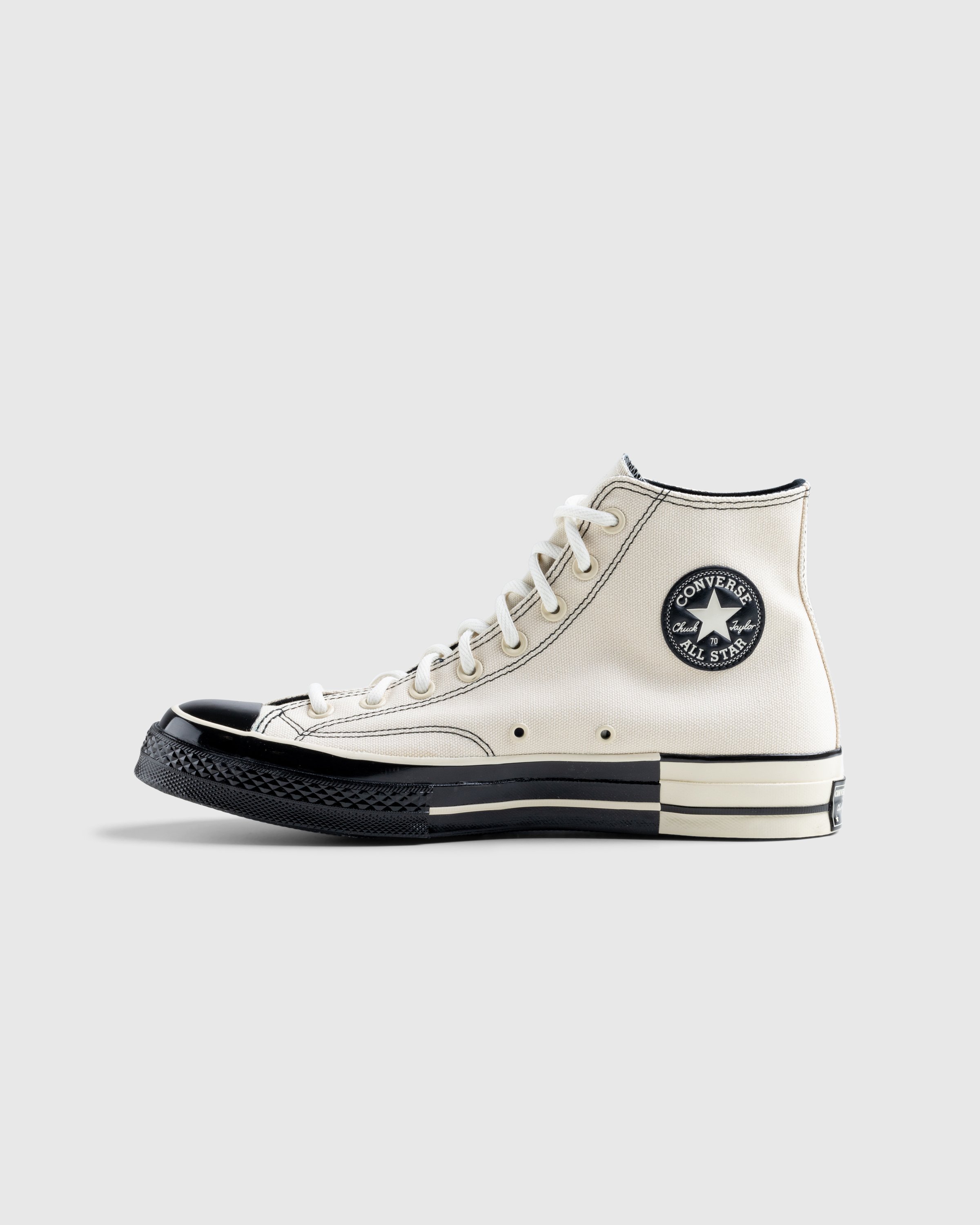 Converse - CHUCK 70 HI NATURAL IVORY/BLACK - Footwear - White - Image 2