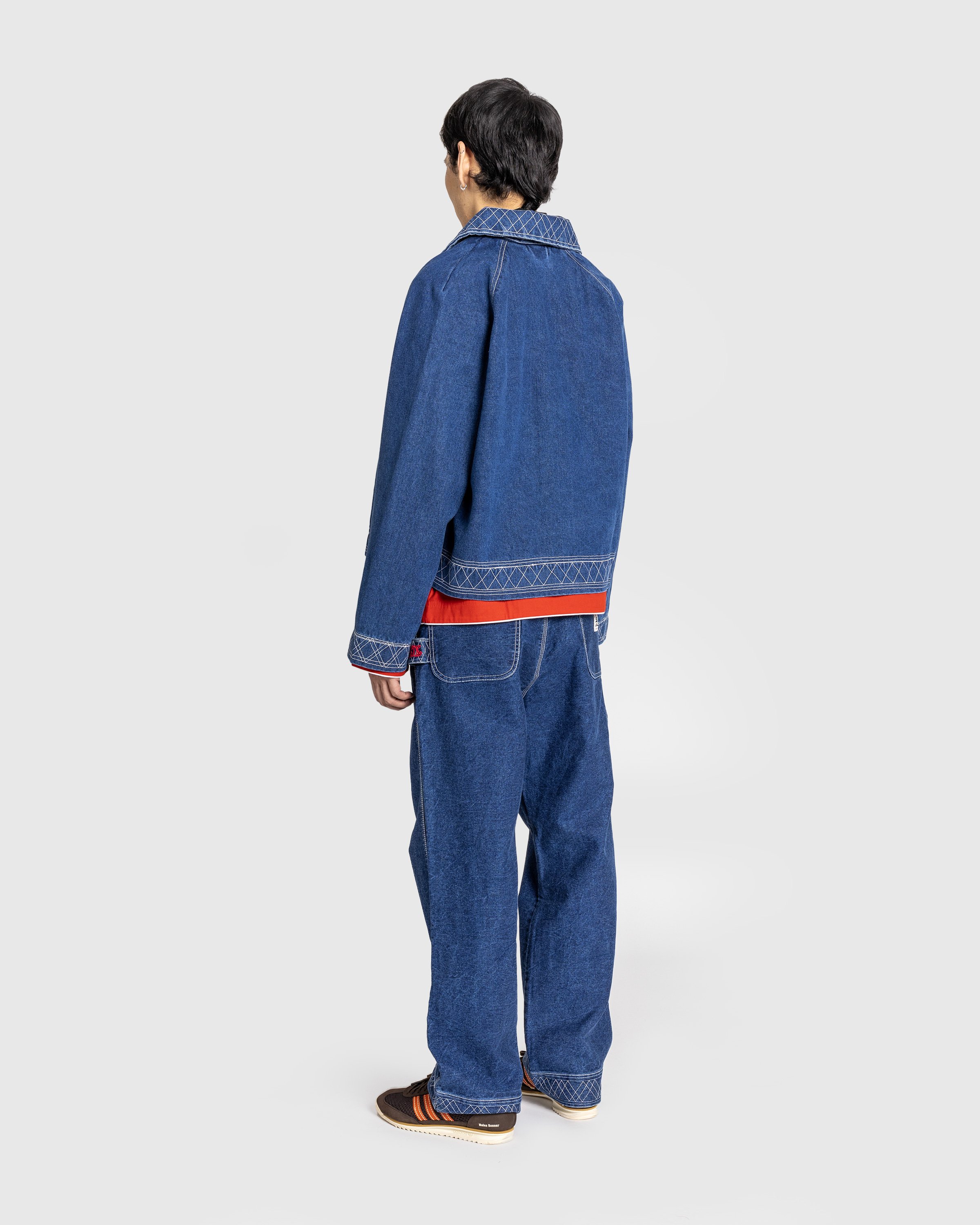 Bode - Embroidered Denim Knolly Brook Trouser Indigo - Clothing - Blue - Image 4