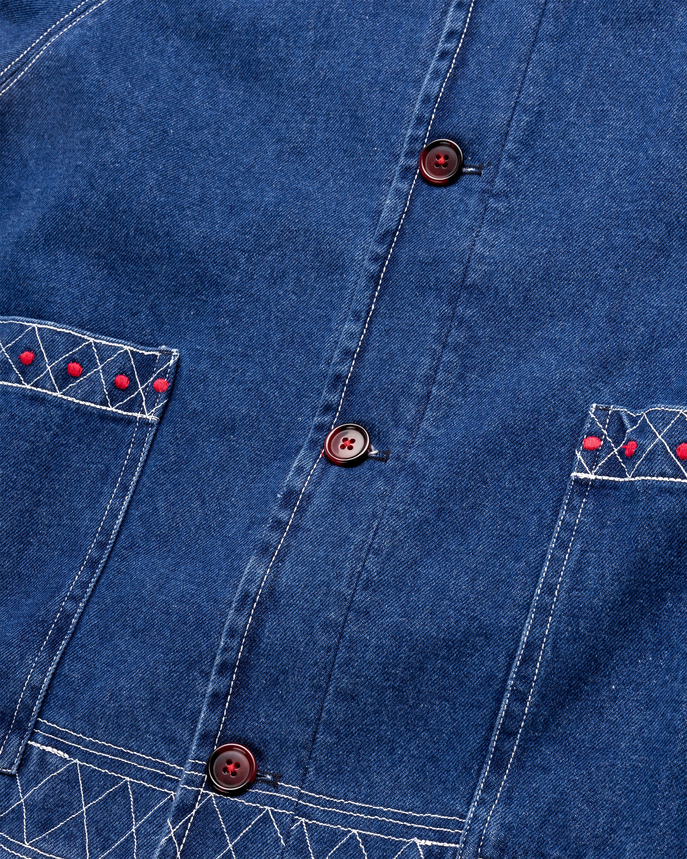 Bode - Embroidered Denim Jacket Indigo - Clothing - Blue - Image 7