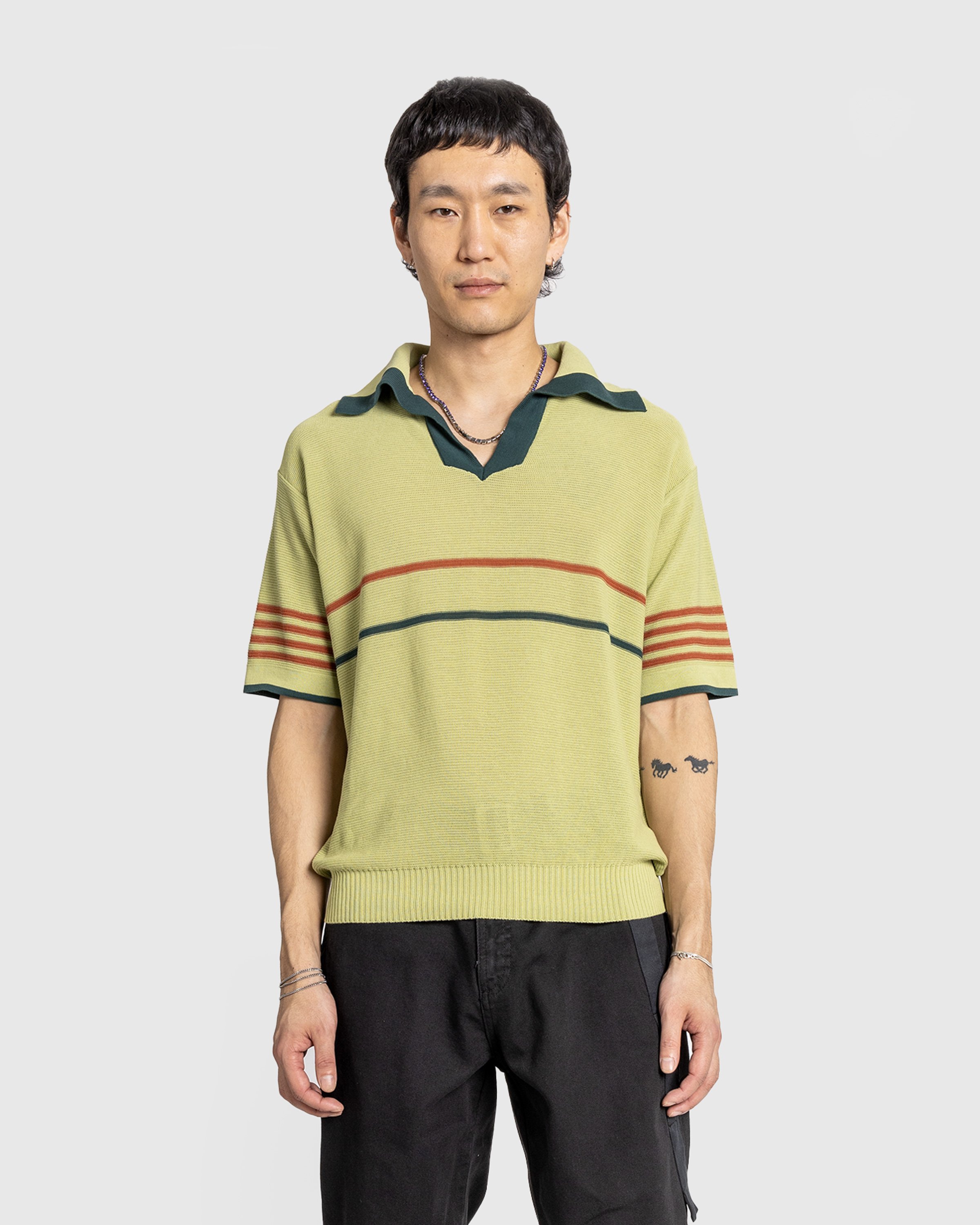 Bode - Palmer Polo Mint - Clothing - Green - Image 2
