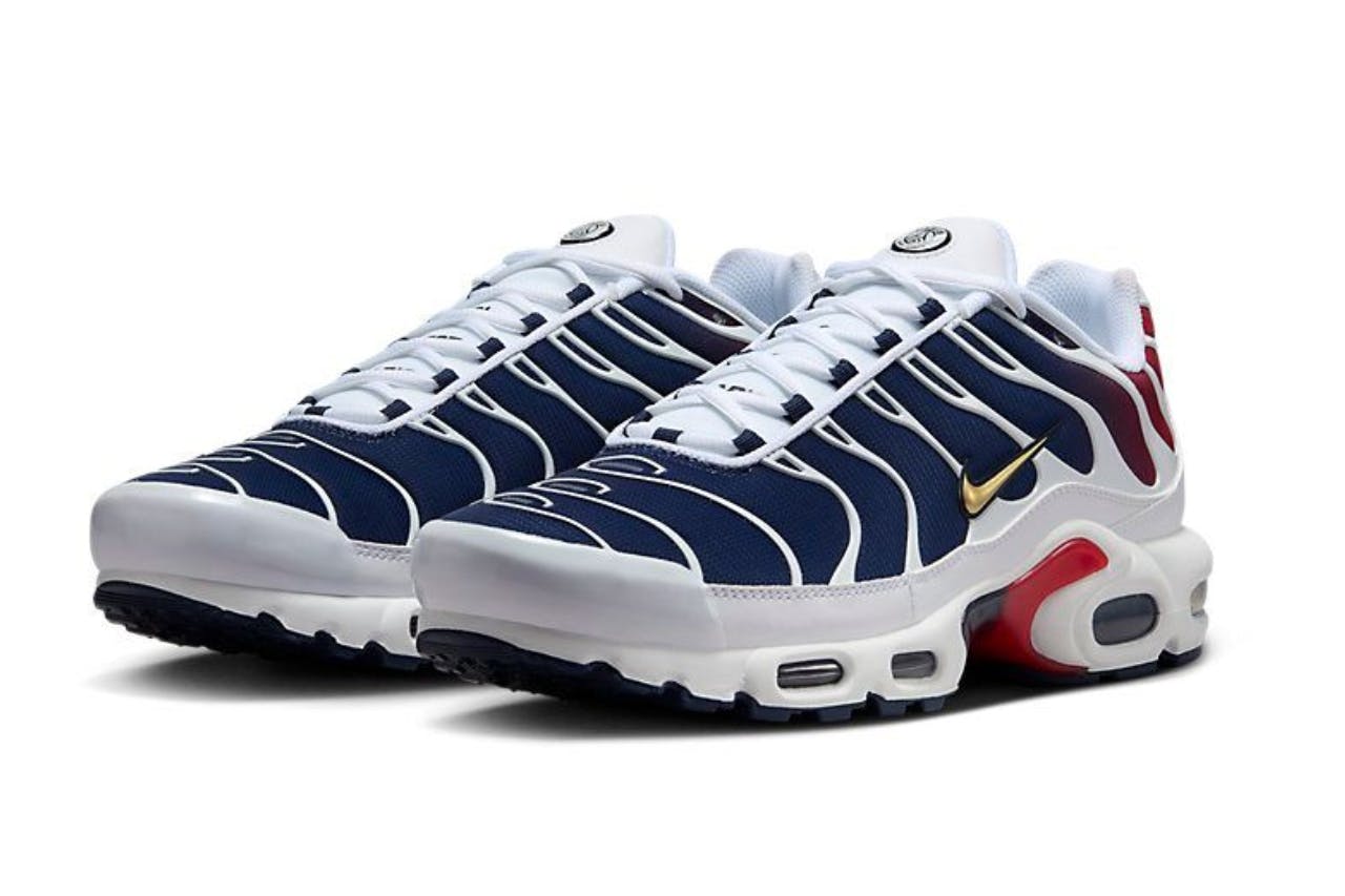 PSG x Nike Air Max Tn 2024 sneaker collaboration.