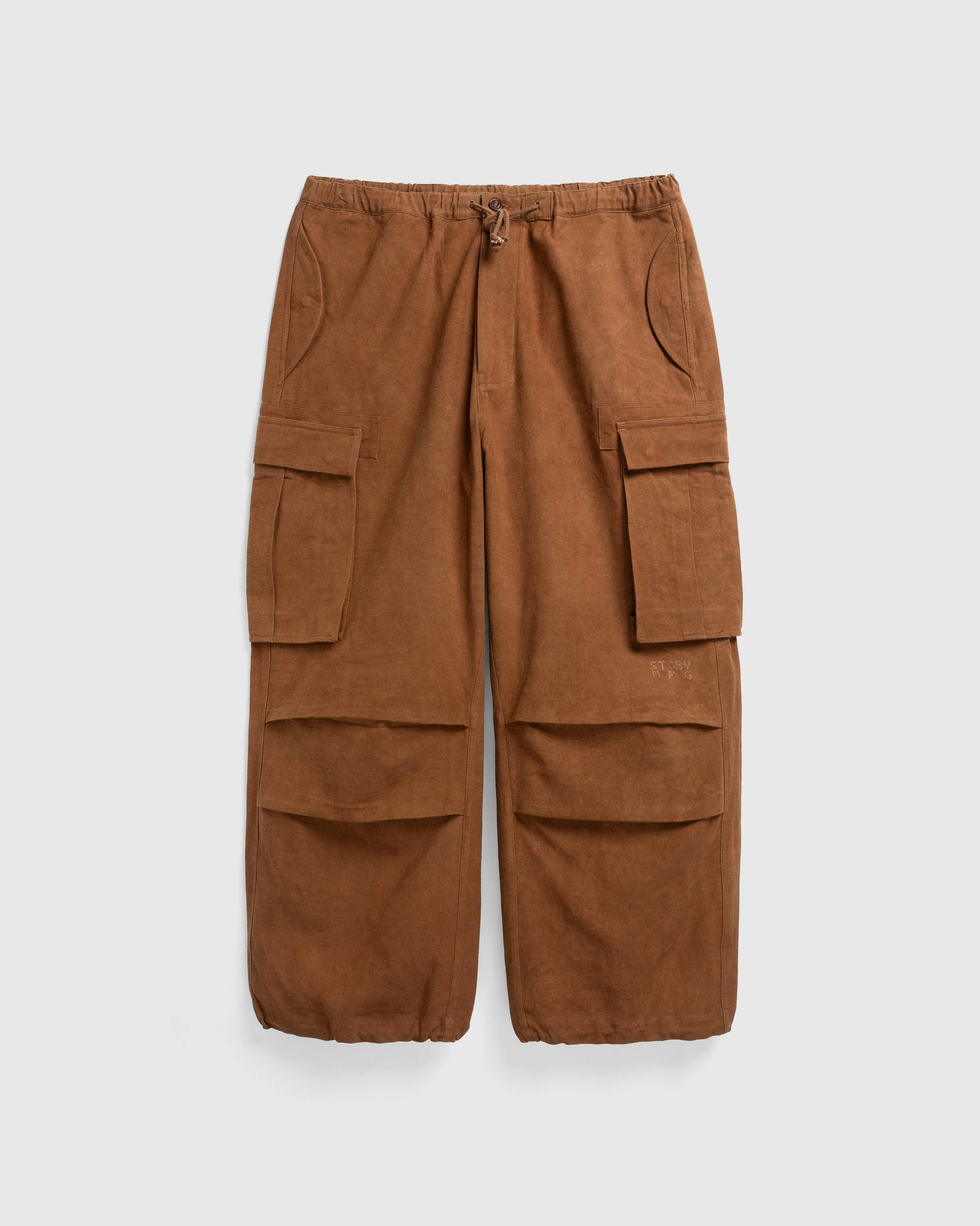 Story mfg. - Peace Pants Bark Brown Slub - Clothing - Brown - Image 1