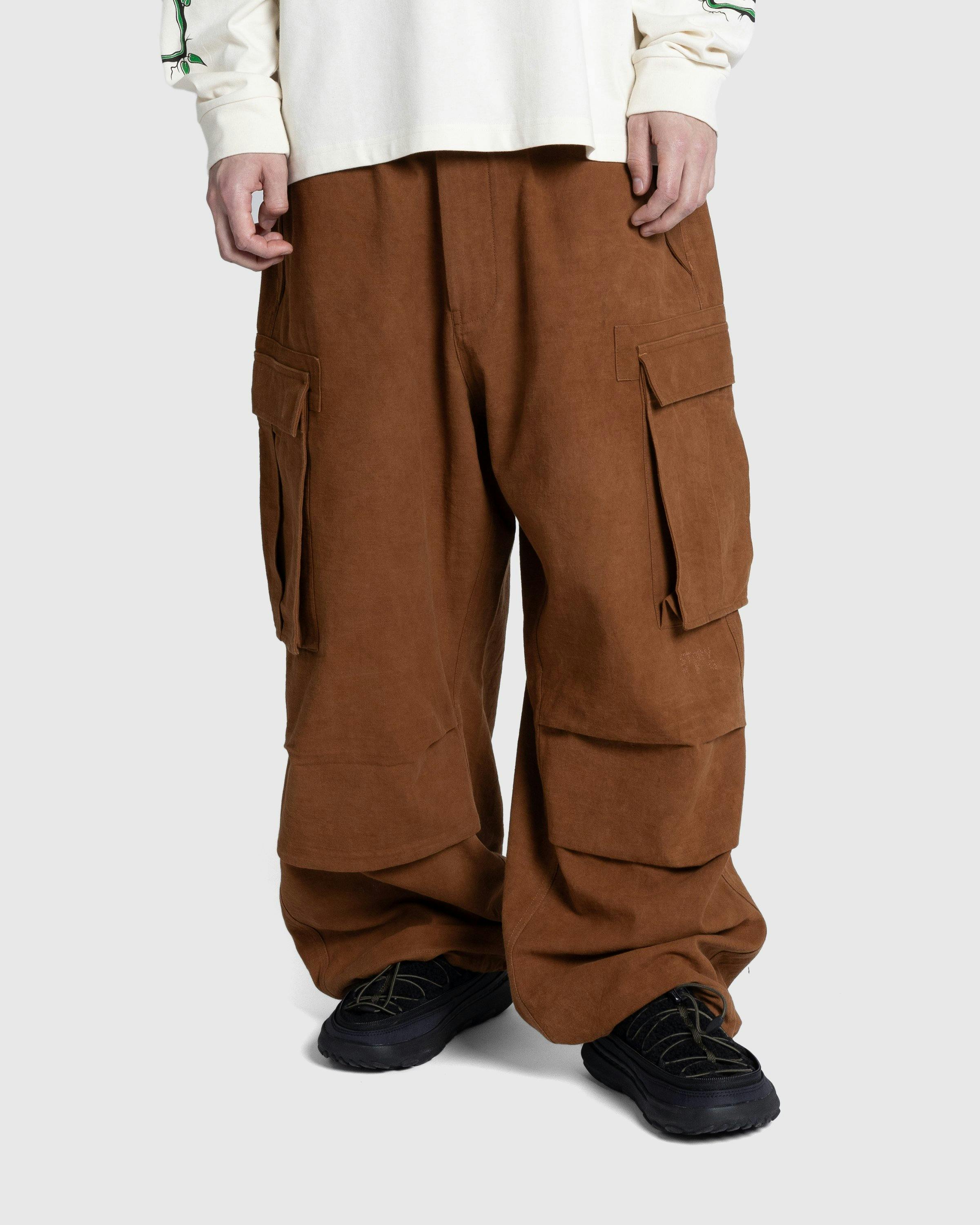 Story mfg. - Peace Pants Bark Brown Slub - Clothing - Brown - Image 2