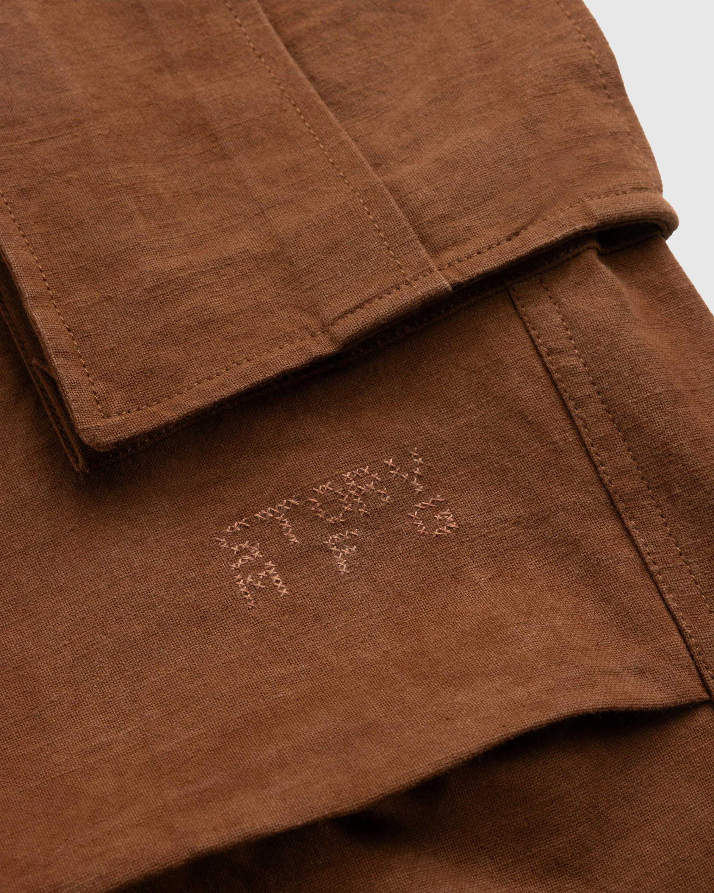 Story mfg. - Peace Pants Bark Brown Slub - Clothing - Brown - Image 6