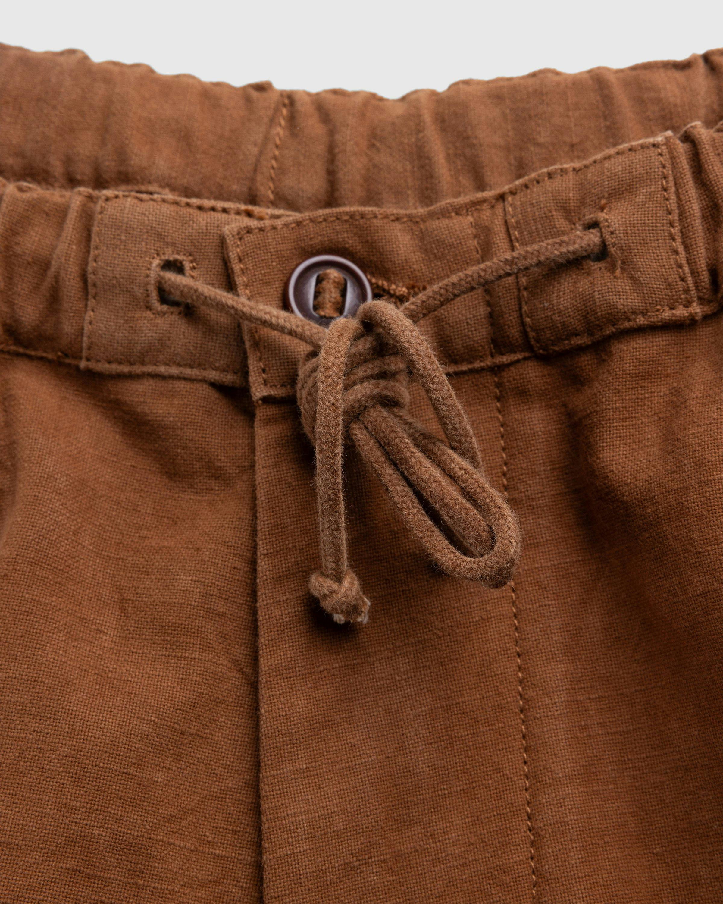 Story mfg. - Peace Pants Bark Brown Slub - Clothing - Brown - Image 8