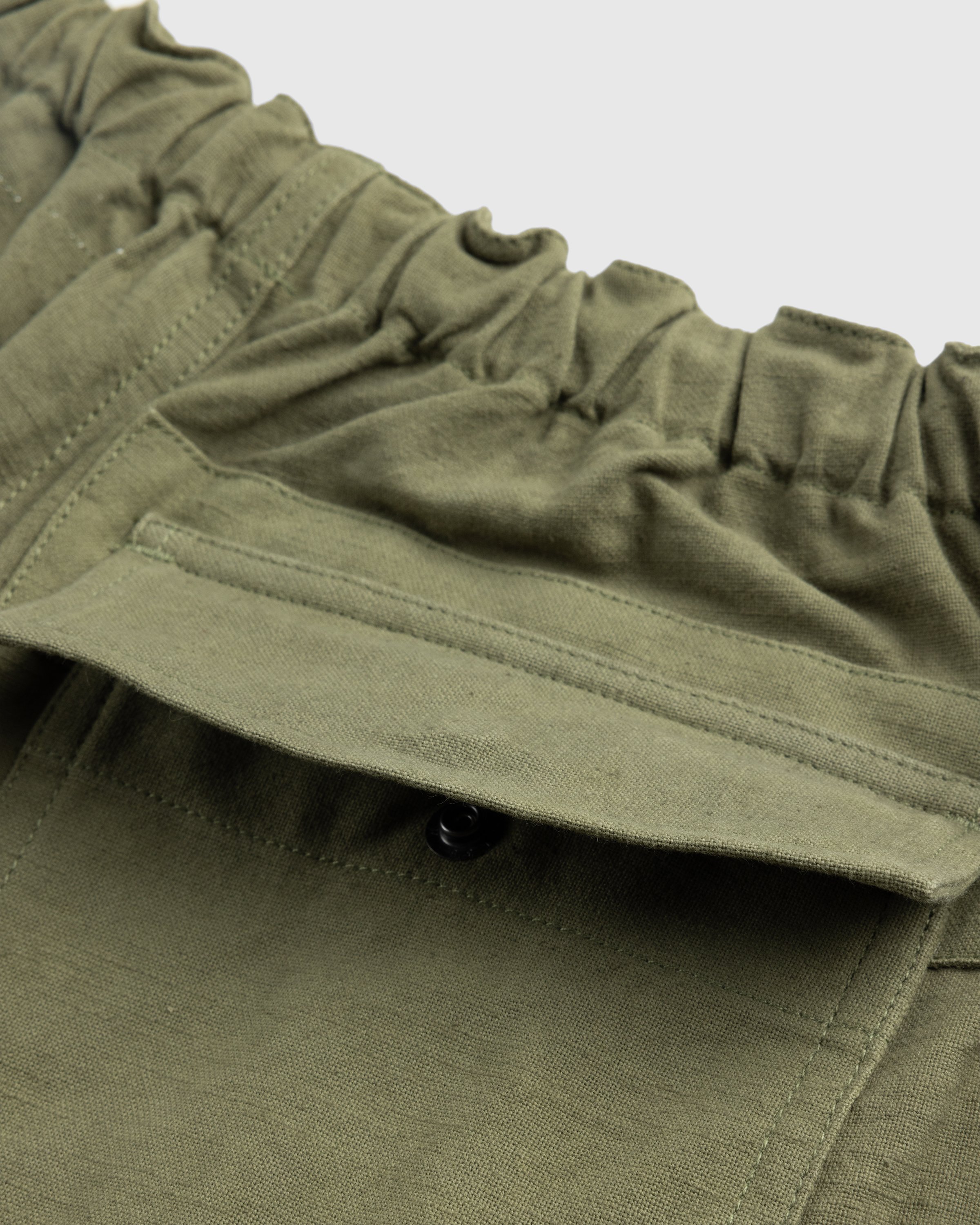 Story mfg. - Salt Shorts Olive Slub - Clothing - Green - Image 7