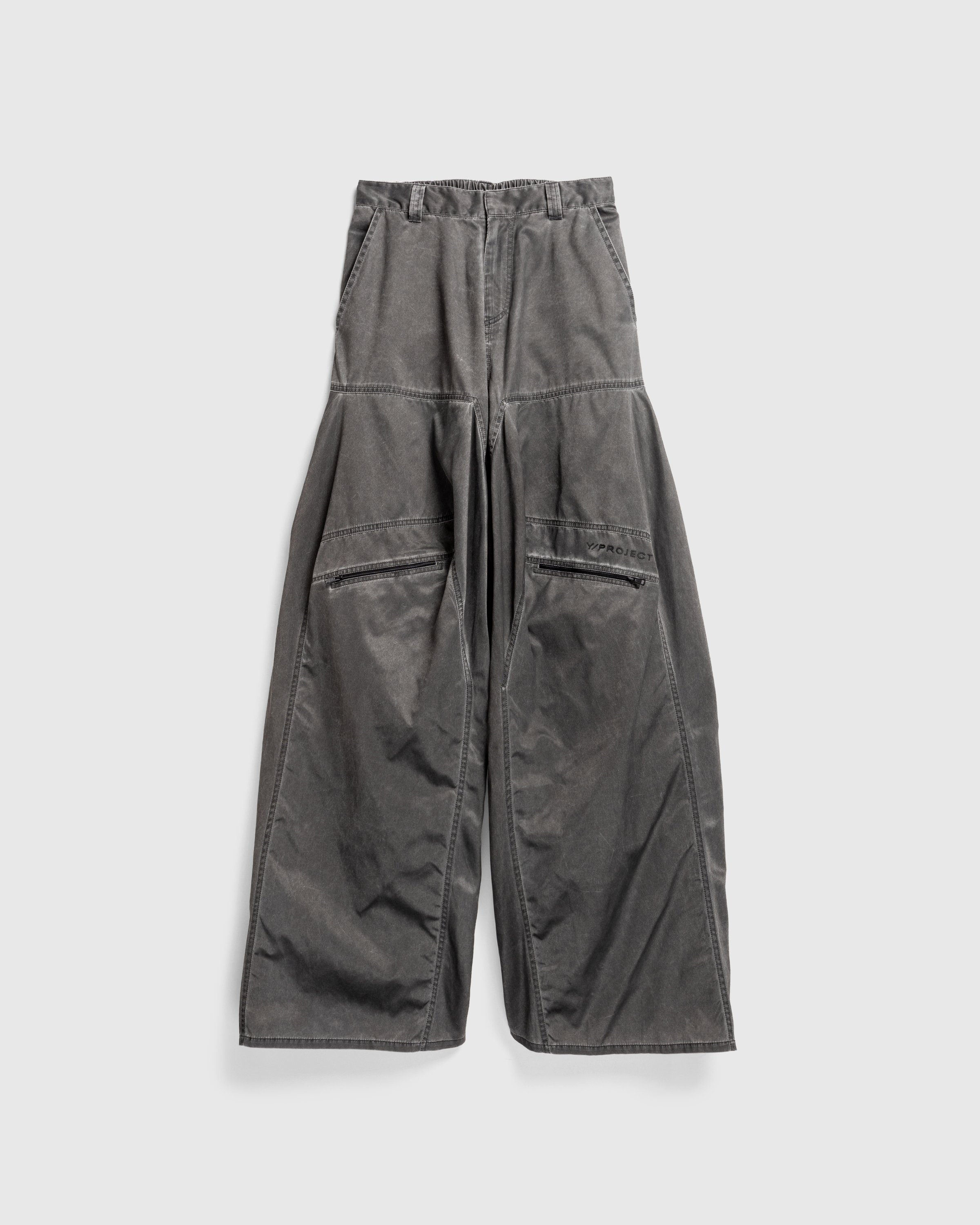 Y/Project - Pop-Up Pants Washed Black - Clothing - Black - Image 1