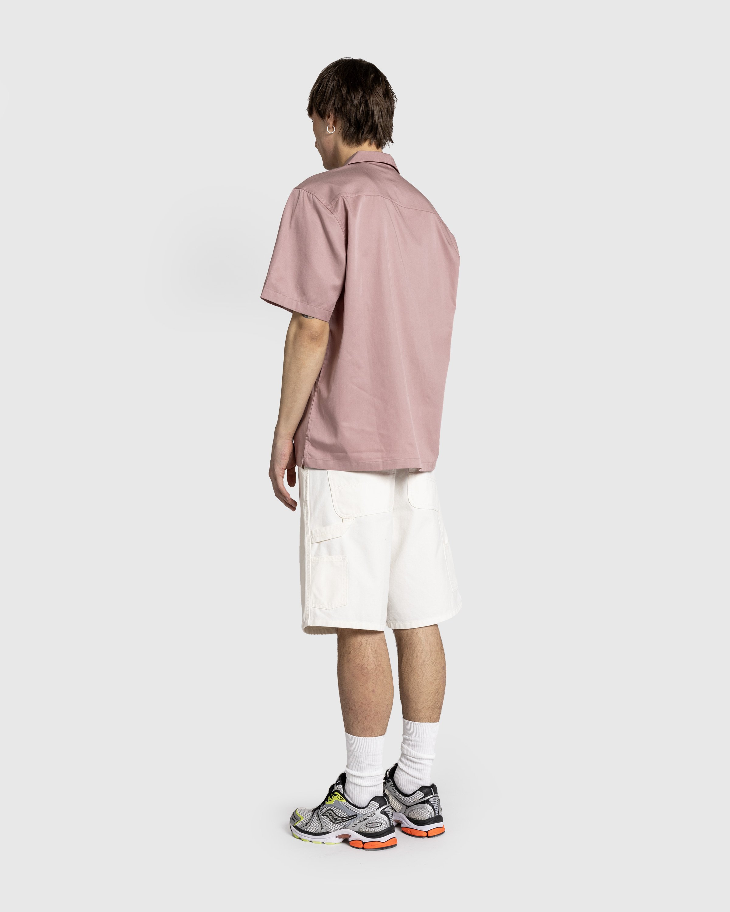 Carhartt WIP - S/S Delray Shirt Glassy Pink / Black - Clothing - Pink - Image 4