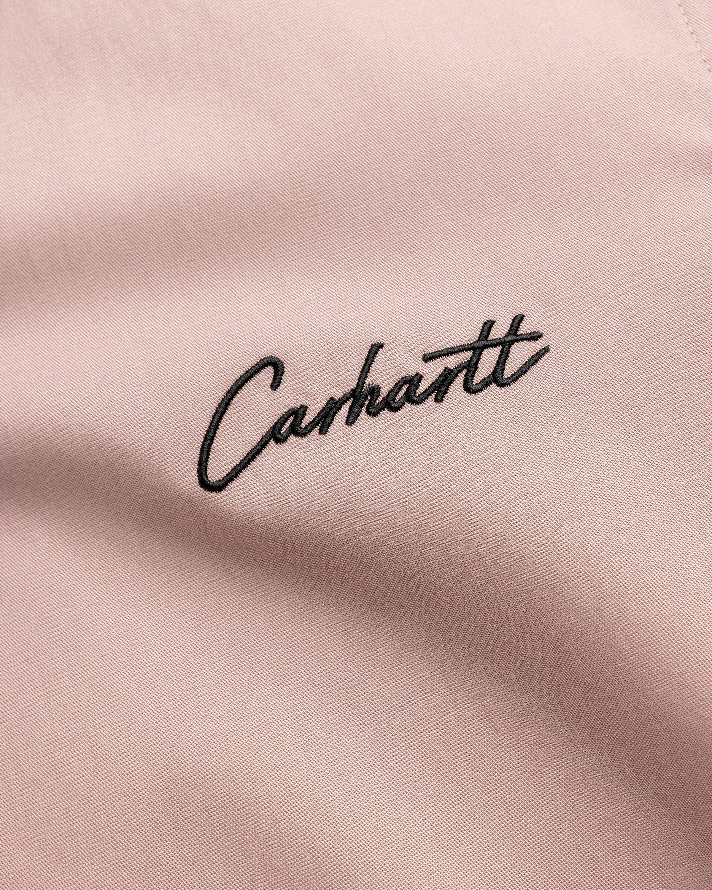 Carhartt WIP - S/S Delray Shirt Glassy Pink / Black - Clothing - Pink - Image 6