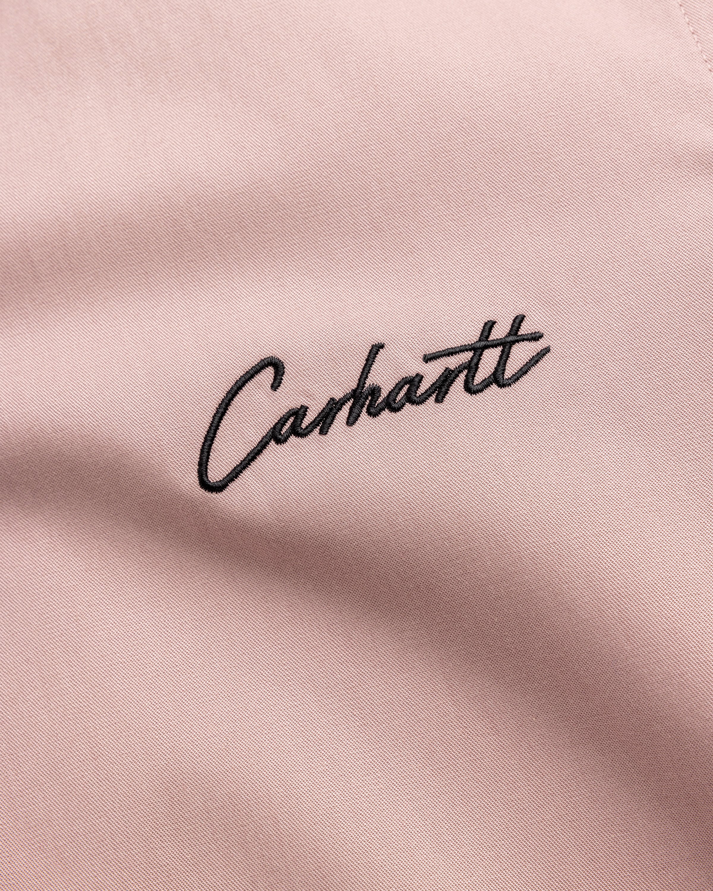 Carhartt WIP - S/S Delray Shirt Glassy Pink / Black - Clothing - Pink - Image 6